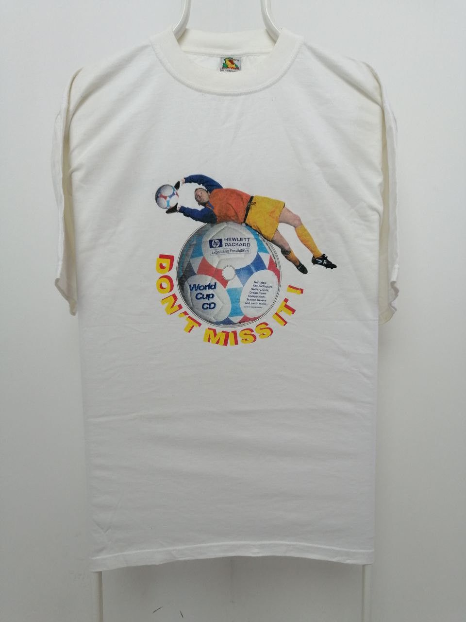 Vintage 1998 FIFA World Cup 98 Helwlett Packartd Vintage Shirt Size US L / EU 52-54 / 3 - 1 Thumbnail