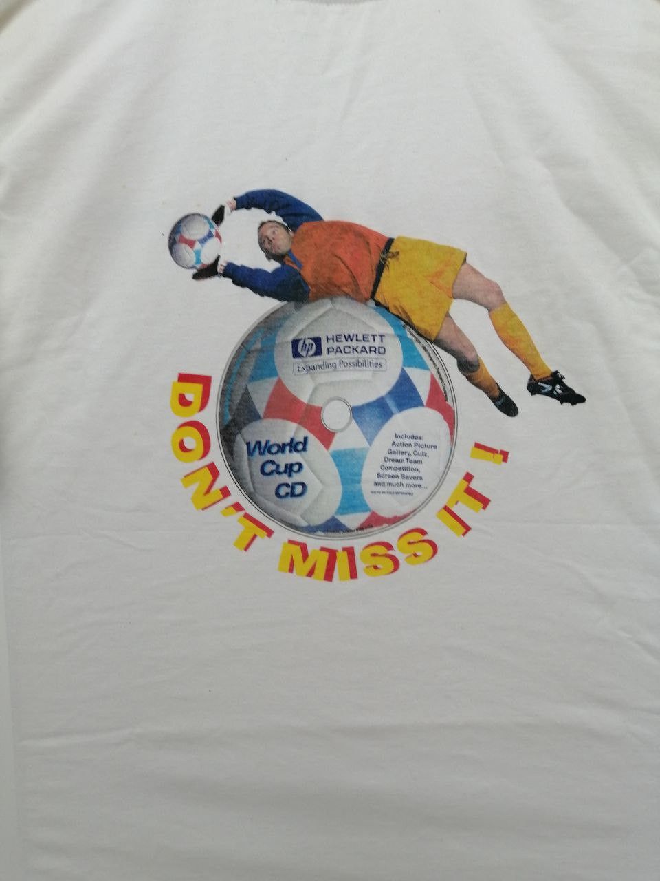 Vintage 1998 FIFA World Cup 98 Helwlett Packartd Vintage Shirt Size US L / EU 52-54 / 3 - 2 Thumbnail
