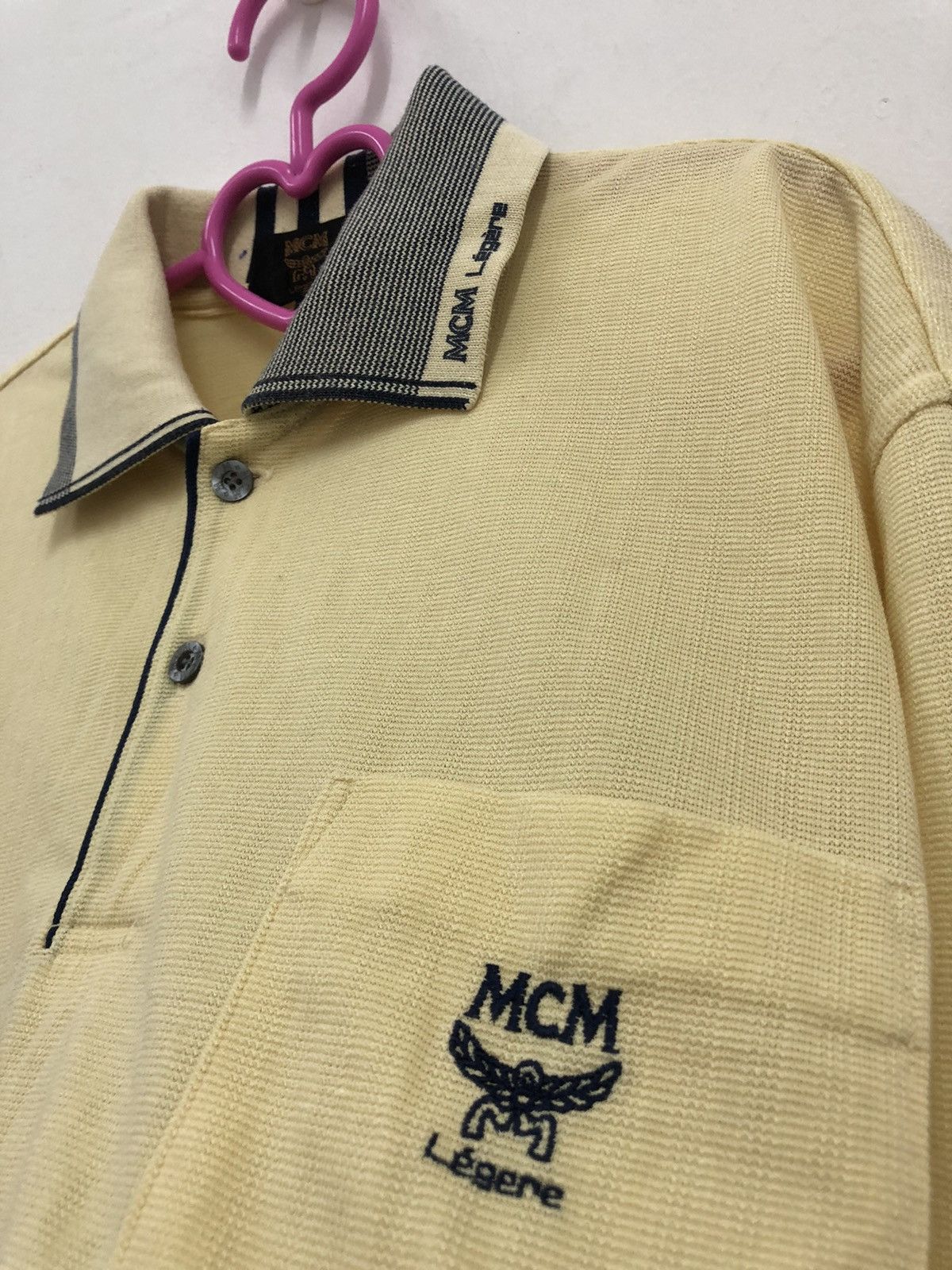MCM Rare Vintage MCM Legere Embroidered Logo Pocket Polo Shirt Size US L / EU 52-54 / 3 - 3 Thumbnail