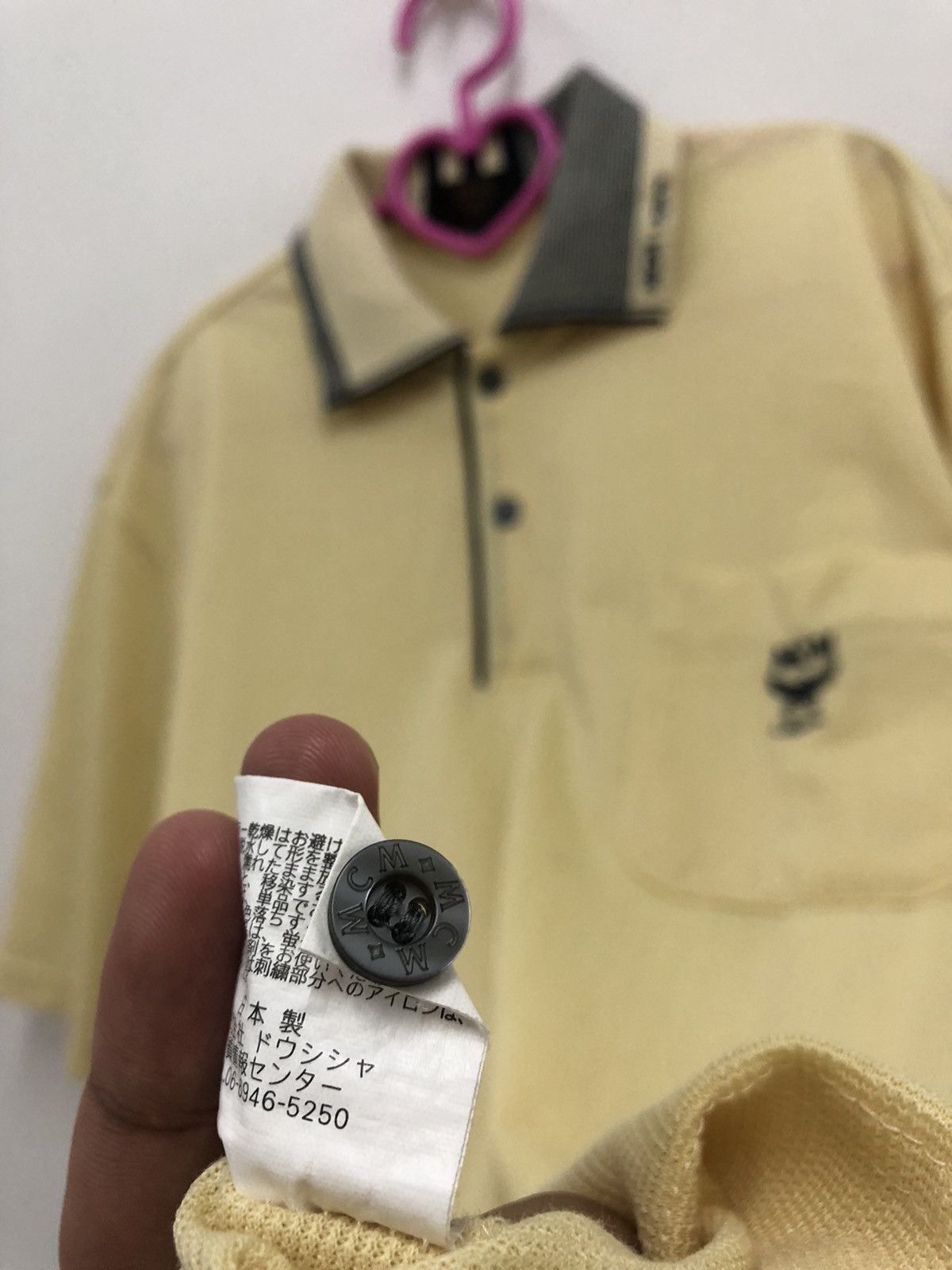MCM Rare Vintage MCM Legere Embroidered Logo Pocket Polo Shirt Size US L / EU 52-54 / 3 - 5 Thumbnail