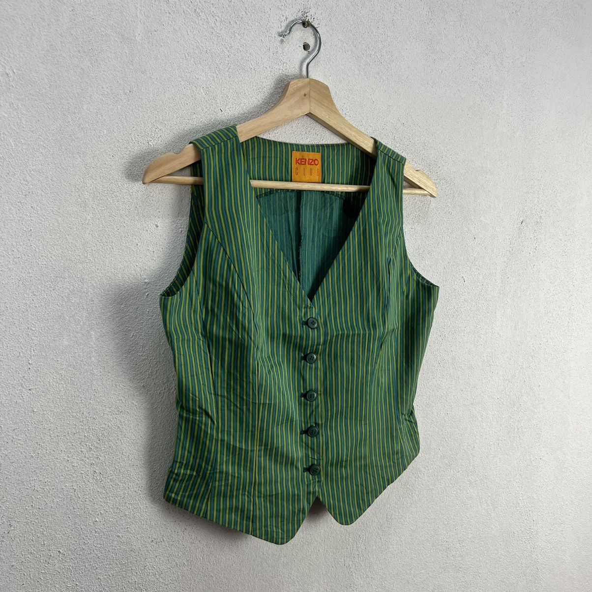 Japanese Brand VINTAGE KENZO CLUB VEST STRIPED DESIGN Size US S / EU 44-46 / 1 - 2 Thumbnail