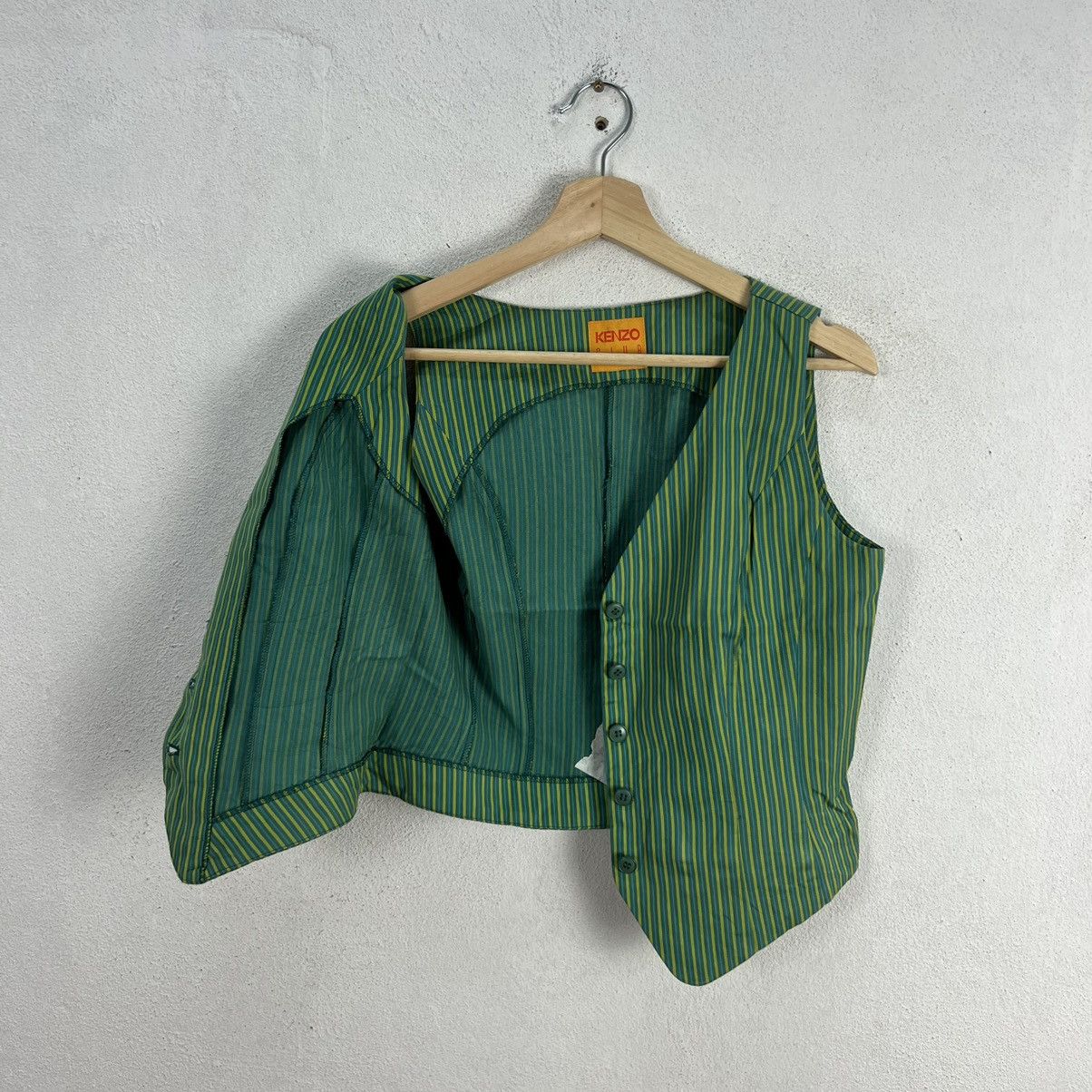 Japanese Brand VINTAGE KENZO CLUB VEST STRIPED DESIGN Size US S / EU 44-46 / 1 - 8 Thumbnail