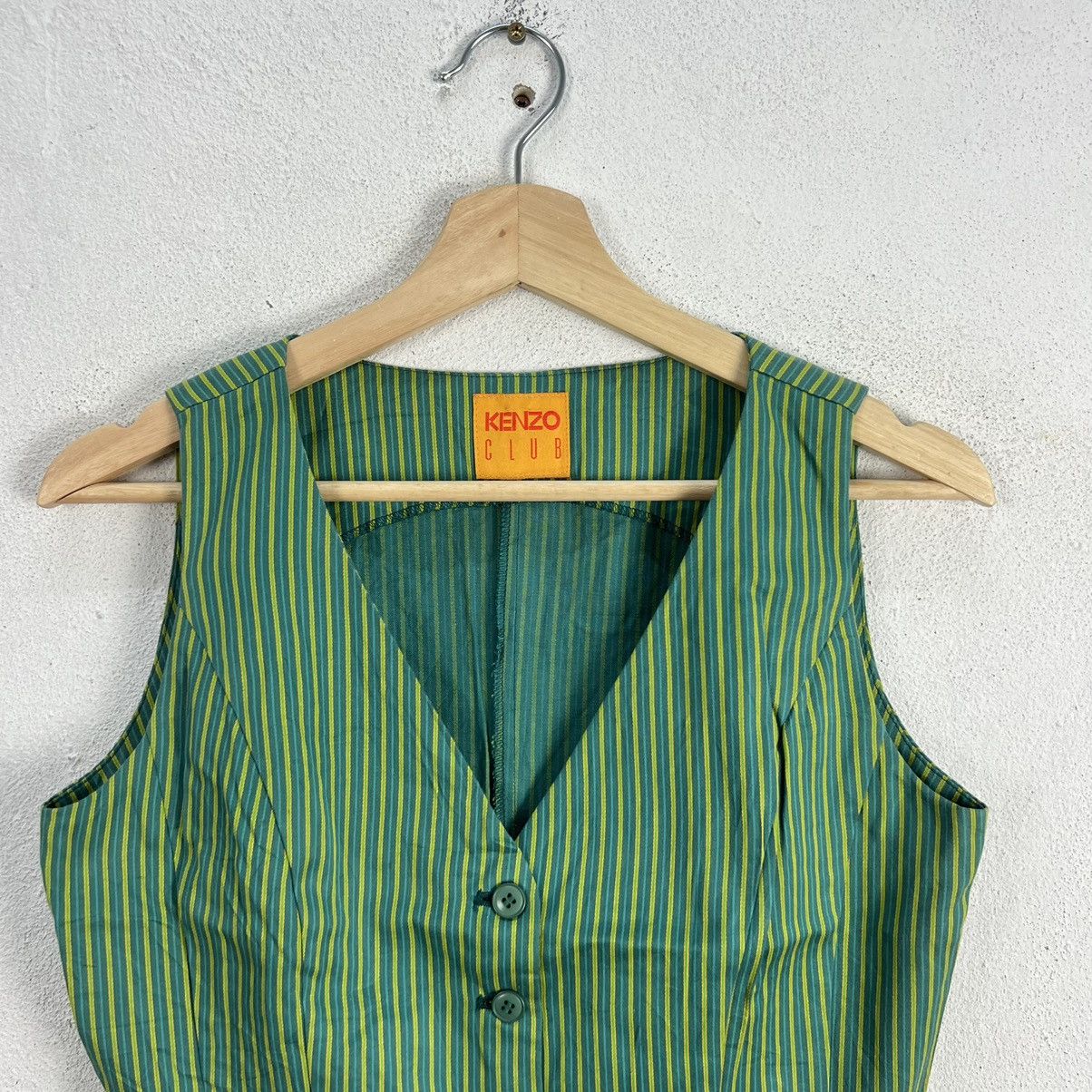 Japanese Brand VINTAGE KENZO CLUB VEST STRIPED DESIGN Size US S / EU 44-46 / 1 - 3 Thumbnail