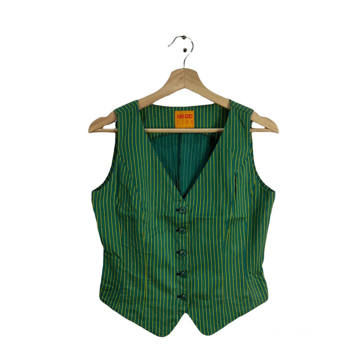 Japanese Brand VINTAGE KENZO CLUB VEST STRIPED DESIGN Size US S / EU 44-46 / 1 - 1 Thumbnail