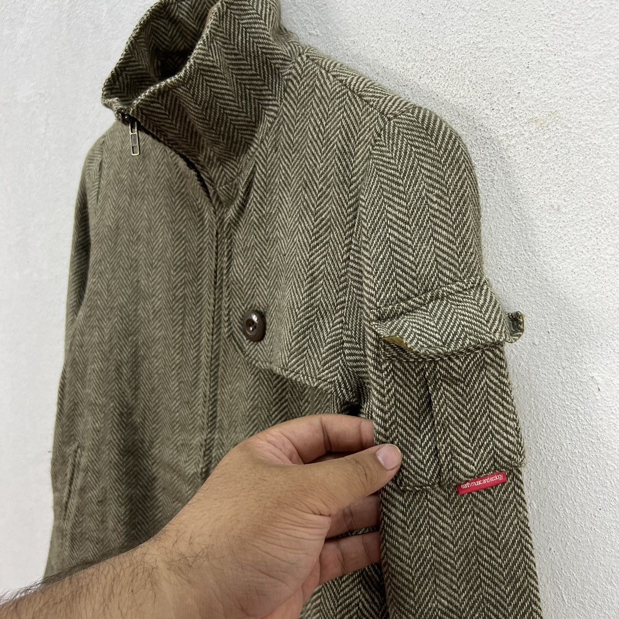 Japanese Brand ISSEY MIYAKE INSPIRED DESIGN EARTH MUSIC&ECOLOGY JACKET Size US S / EU 44-46 / 1 - 4 Thumbnail