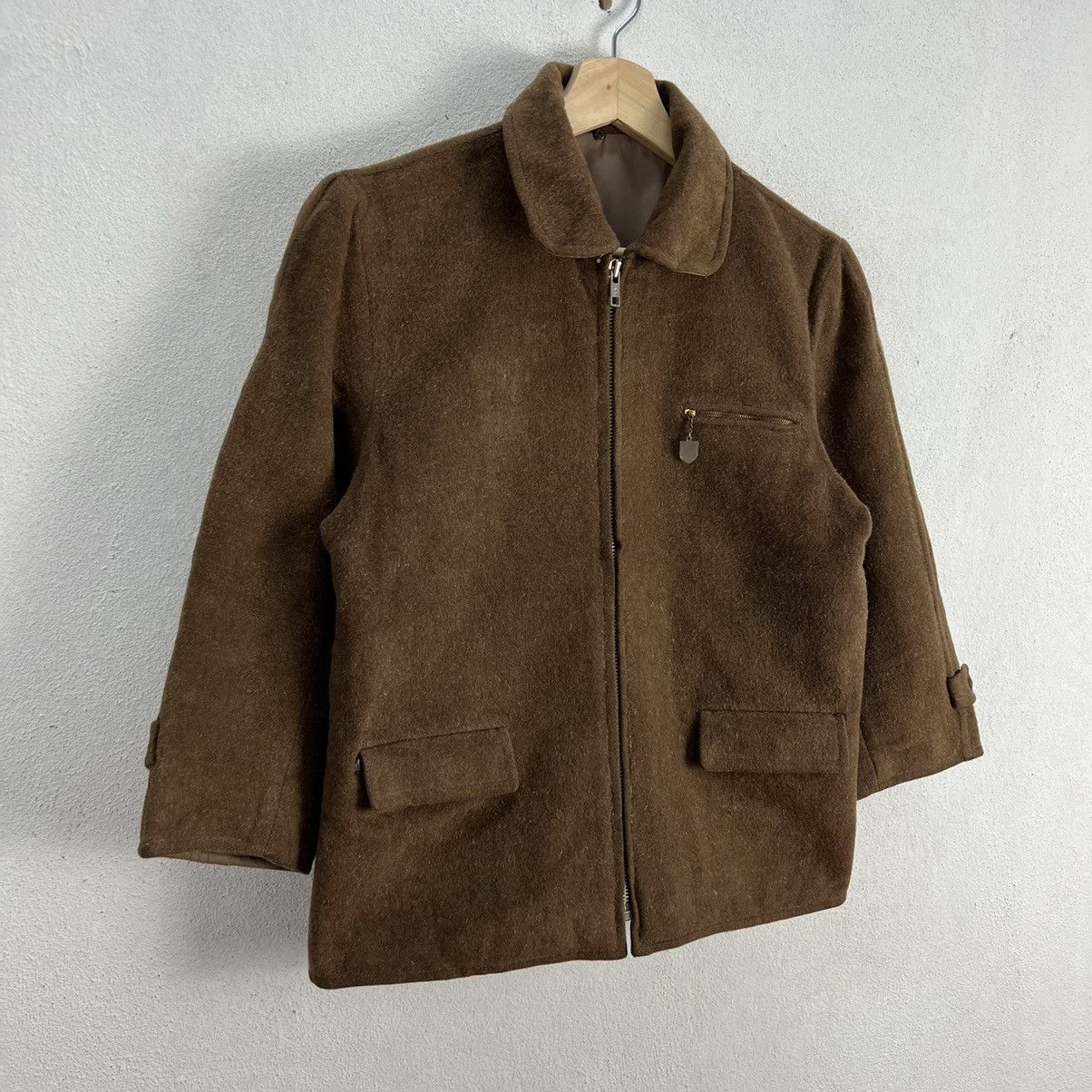 Japanese Brand VINTAGE CROPPED WOOL JACKET JAPAN Size US XS / EU 42 / 0 - 2 Thumbnail