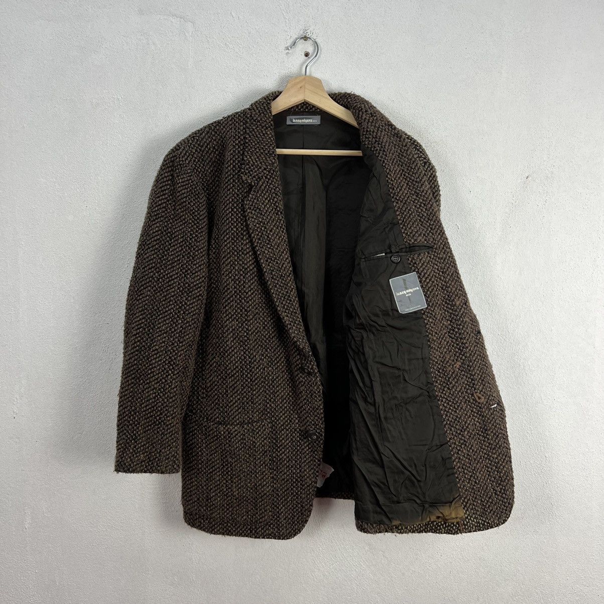 Issey Miyake WOOL COAT JACKET DOUBLE BREAST ISSEY MIYAKE MEN Size US M / EU 48-50 / 2 - 10 Thumbnail