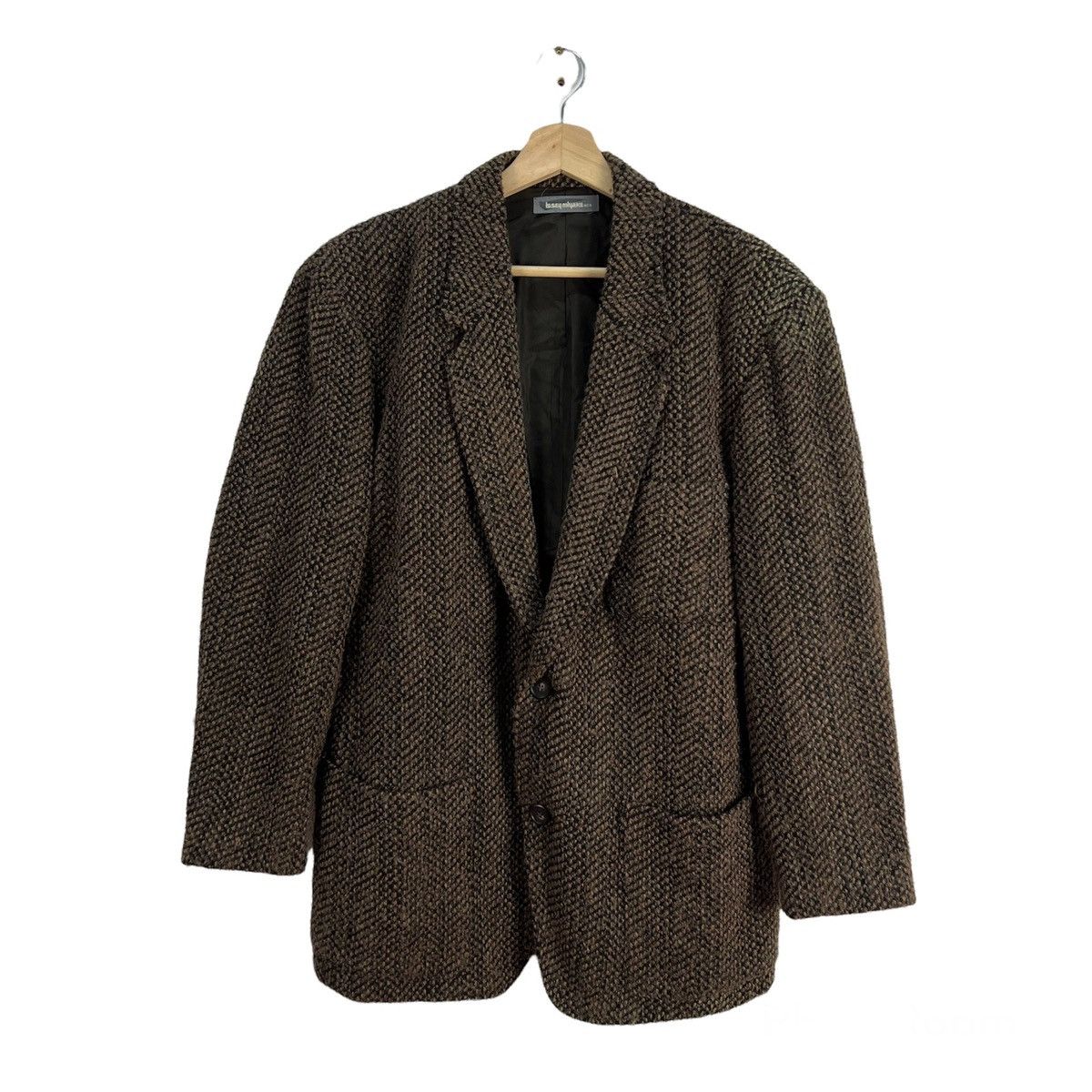 Issey Miyake WOOL COAT JACKET DOUBLE BREAST ISSEY MIYAKE MEN Size US M / EU 48-50 / 2 - 1 Thumbnail