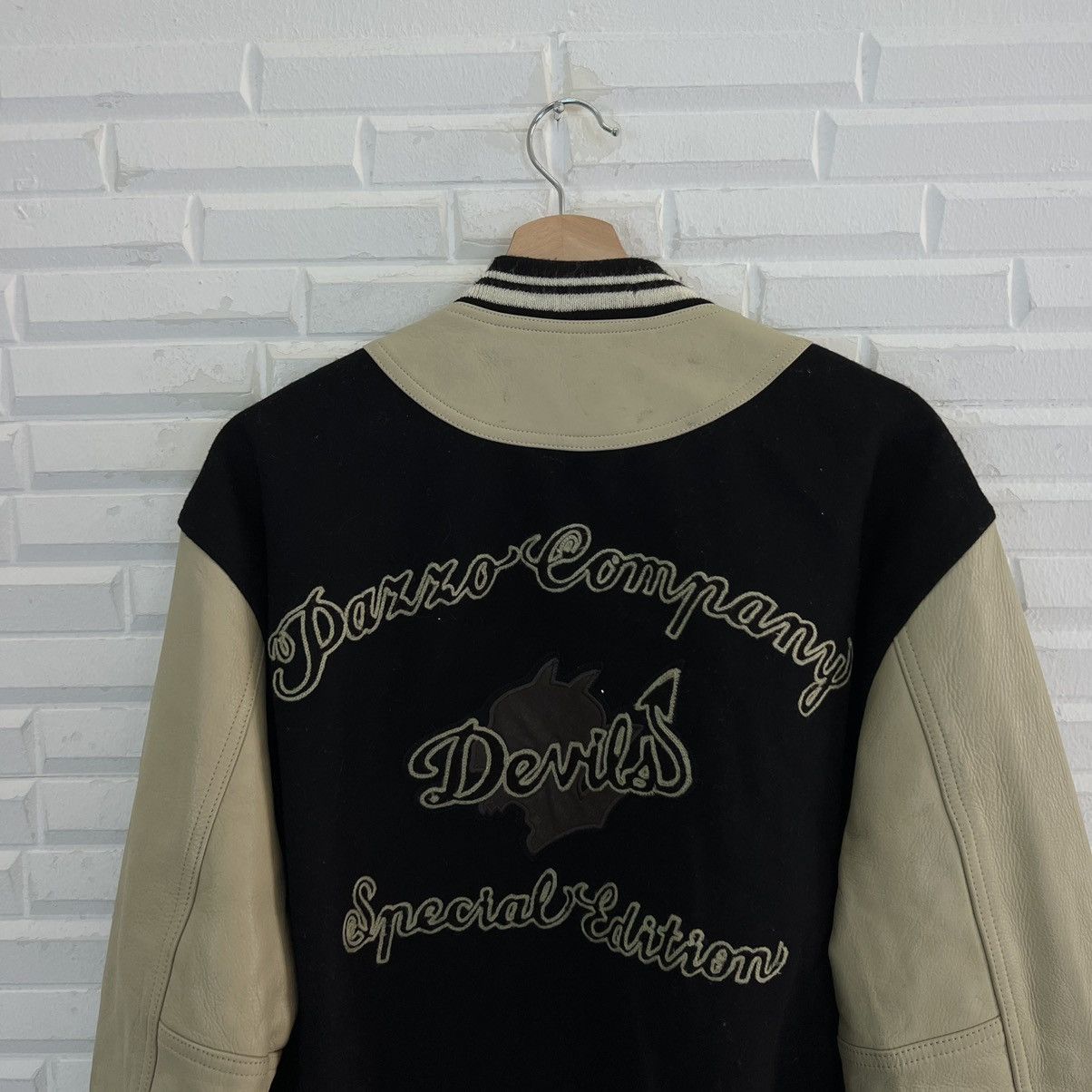 Japanese Brand VINTAGE VARSITY JACKET PAZZO COMPANY DEVILS LEATHER Size US M / EU 48-50 / 2 - 9 Thumbnail