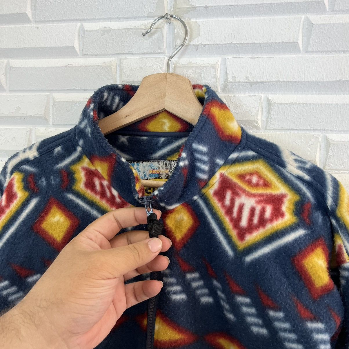 Japanese Brand RARE FLEECE JACKET ECLLAIR NAVAJO DESIGN STREETWEAR Size US M / EU 48-50 / 2 - 6 Thumbnail