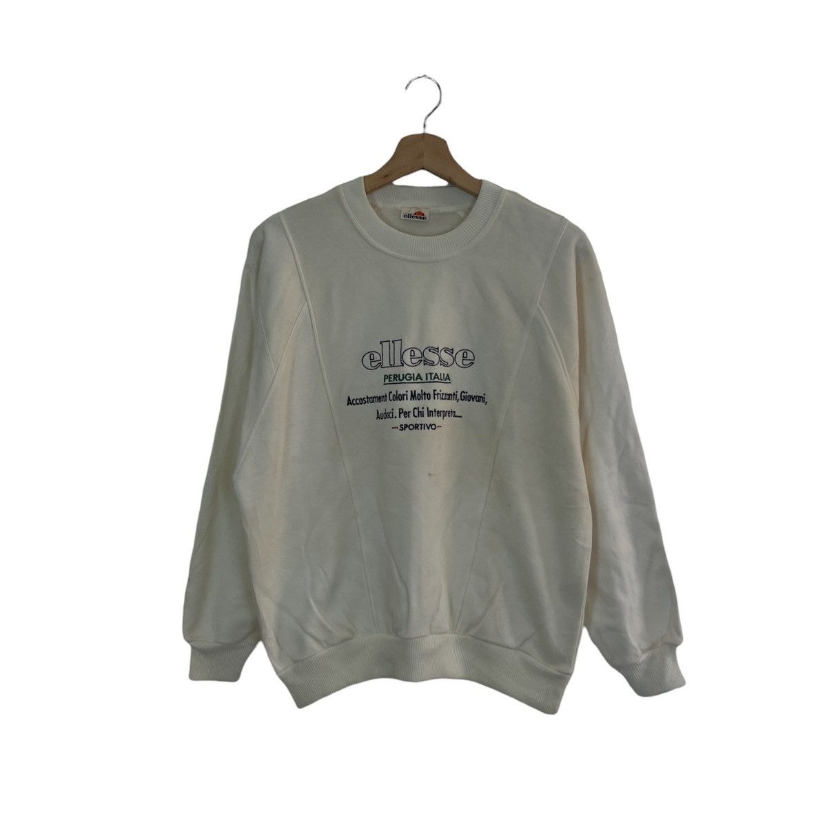 Ellesse × Japanese Brand VINTAGE ELLESSE PERUGIA ITALIA SWEATSHIRT BIG LOGO Size US M / EU 48-50 / 2 - 1 Thumbnail