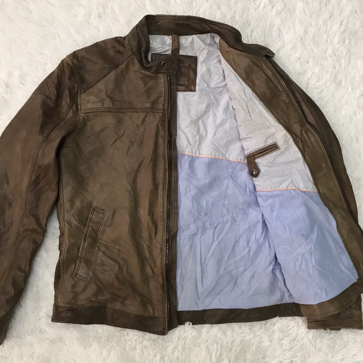 Massimo Dutti Massimo Dutti Sheep Leather Jacket Size US L / EU 52-54 / 3 - 15 Thumbnail