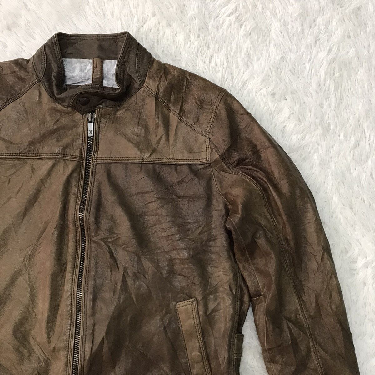 Massimo Dutti Massimo Dutti Sheep Leather Jacket Size US L / EU 52-54 / 3 - 5 Thumbnail