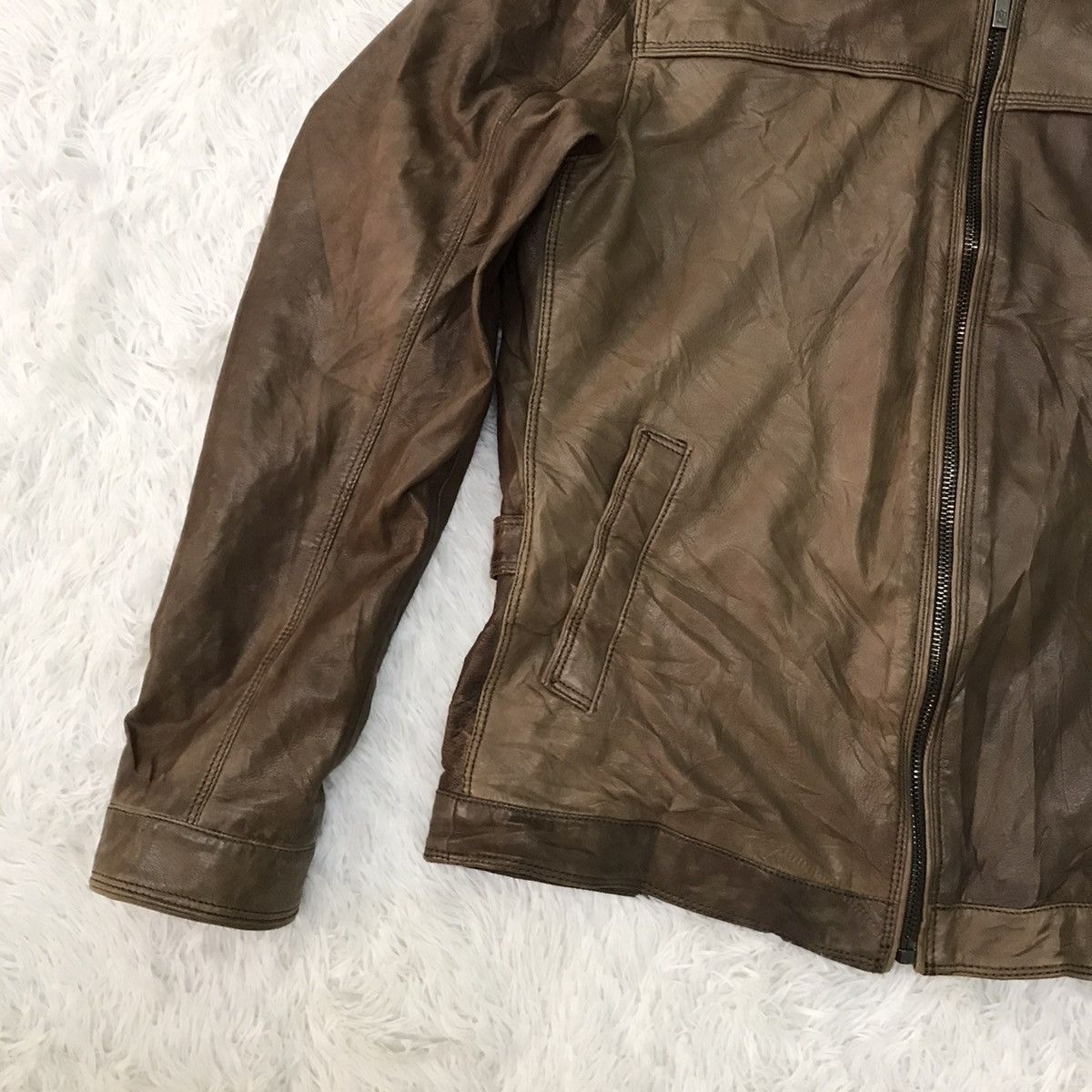Massimo Dutti Massimo Dutti Sheep Leather Jacket Size US L / EU 52-54 / 3 - 3 Thumbnail