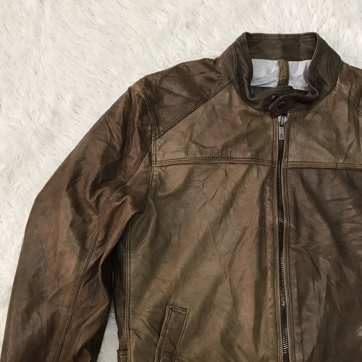 Massimo Dutti Massimo Dutti Sheep Leather Jacket Size US L / EU 52-54 / 3 - 6 Thumbnail
