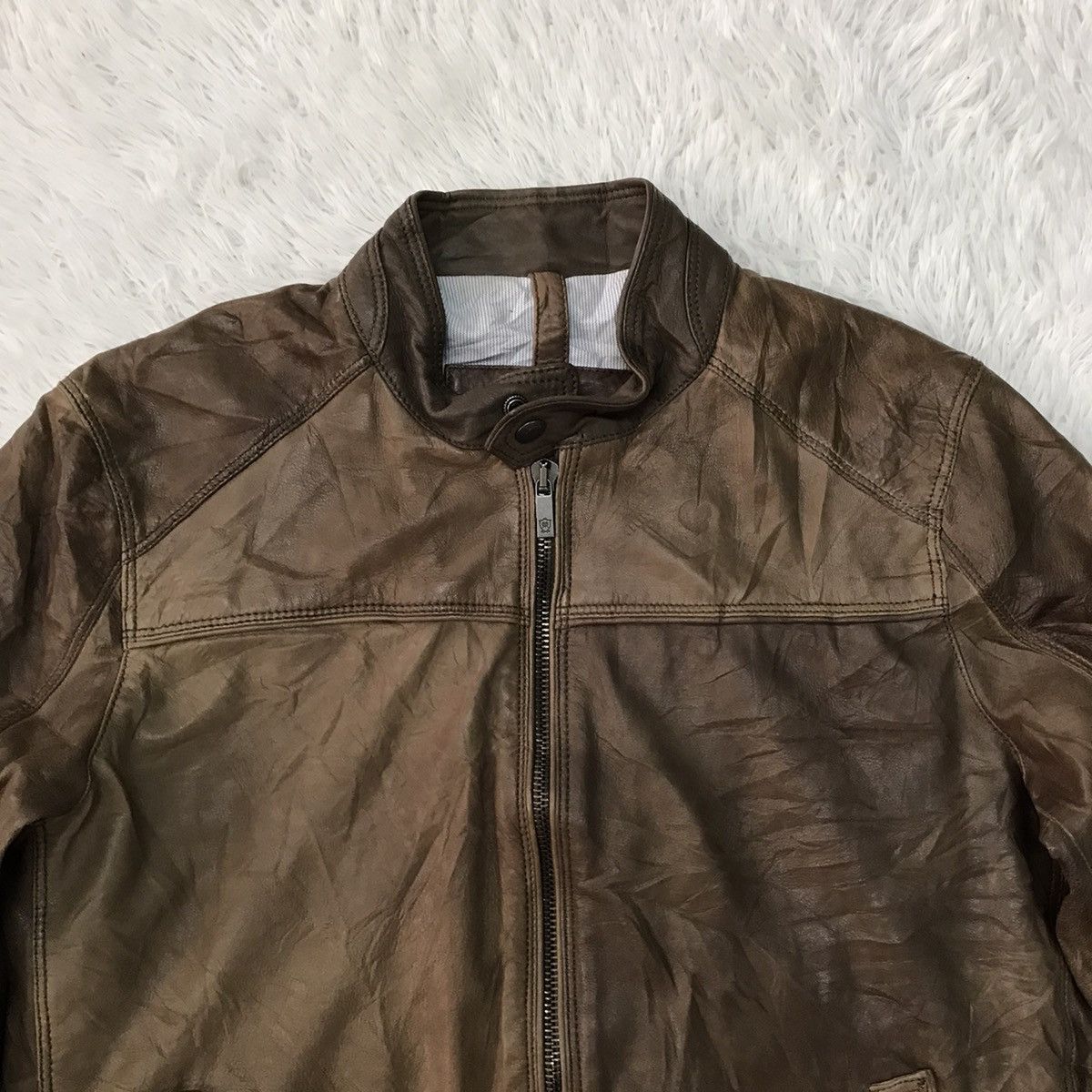 Massimo Dutti Massimo Dutti Sheep Leather Jacket Size US L / EU 52-54 / 3 - 8 Thumbnail