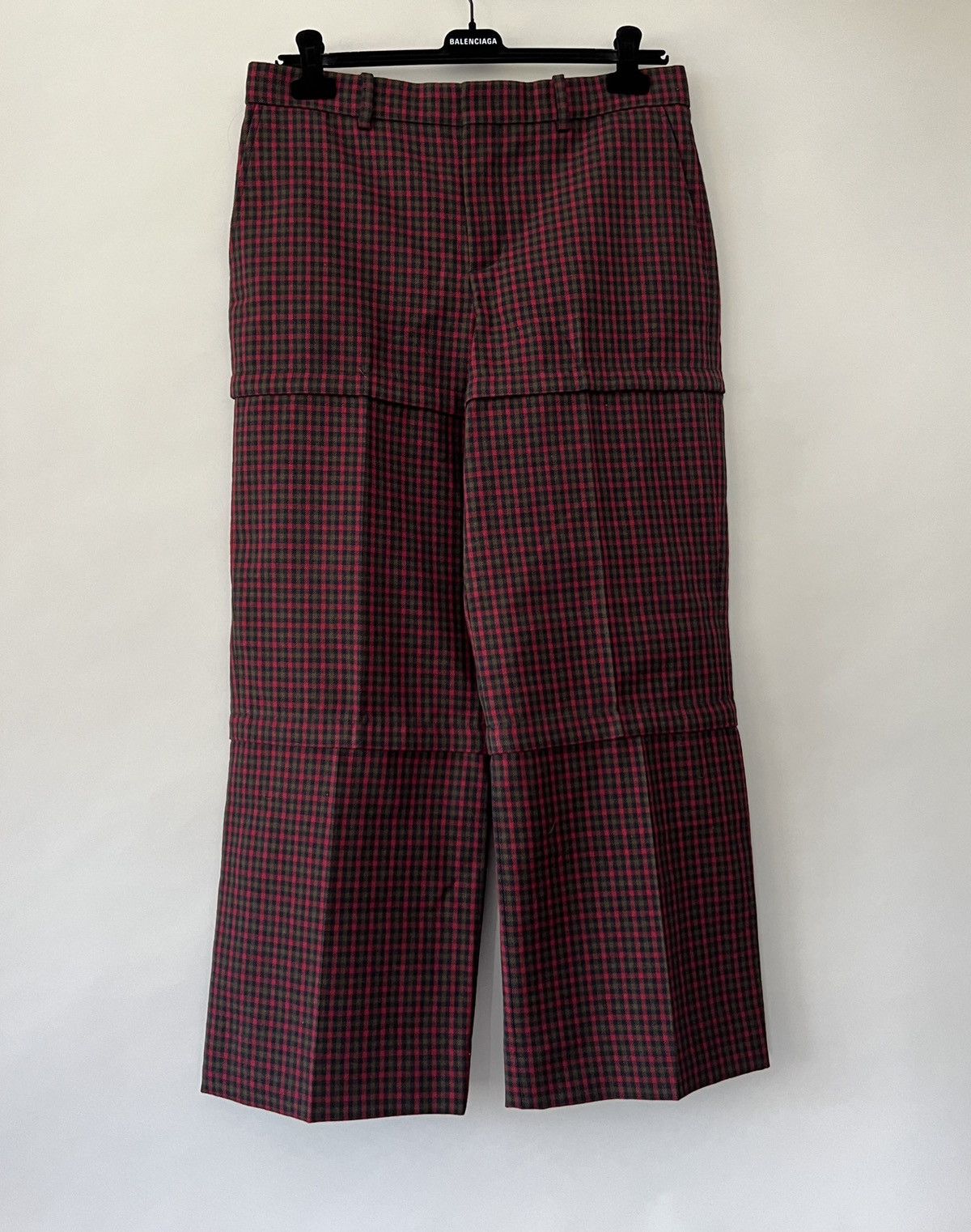 Balenciaga Balenciaga Zipped Tartan Trousers Size US 34 / EU 50 - 3 Thumbnail