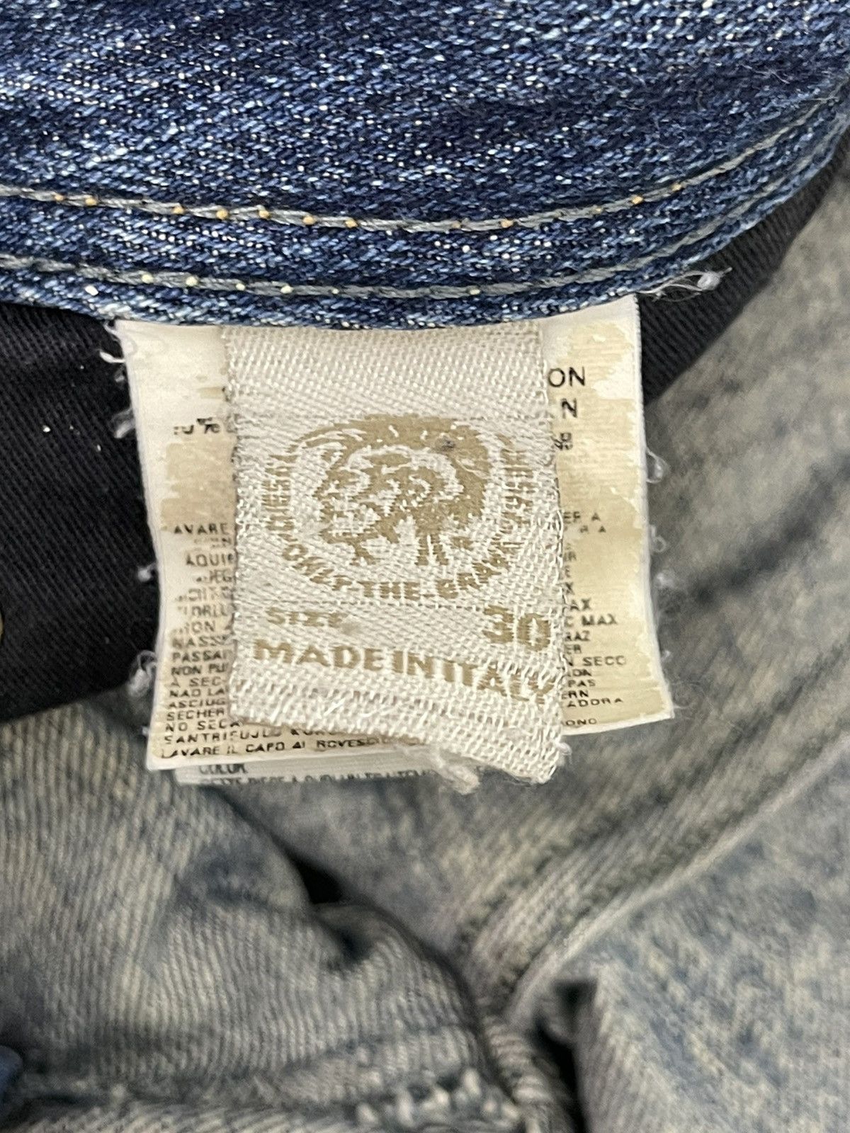 Diesel Flare Jeans Diesel Italy Distress Acid Wash Boot Cut 3🟦8 Size US 31 - 23 Thumbnail