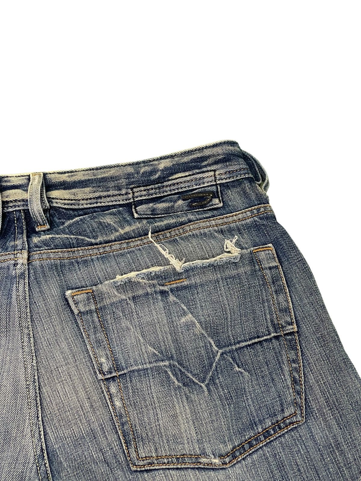 Diesel Flare Jeans Diesel Italy Distress Acid Wash Boot Cut 3🟦8 Size US 31 - 21 Thumbnail