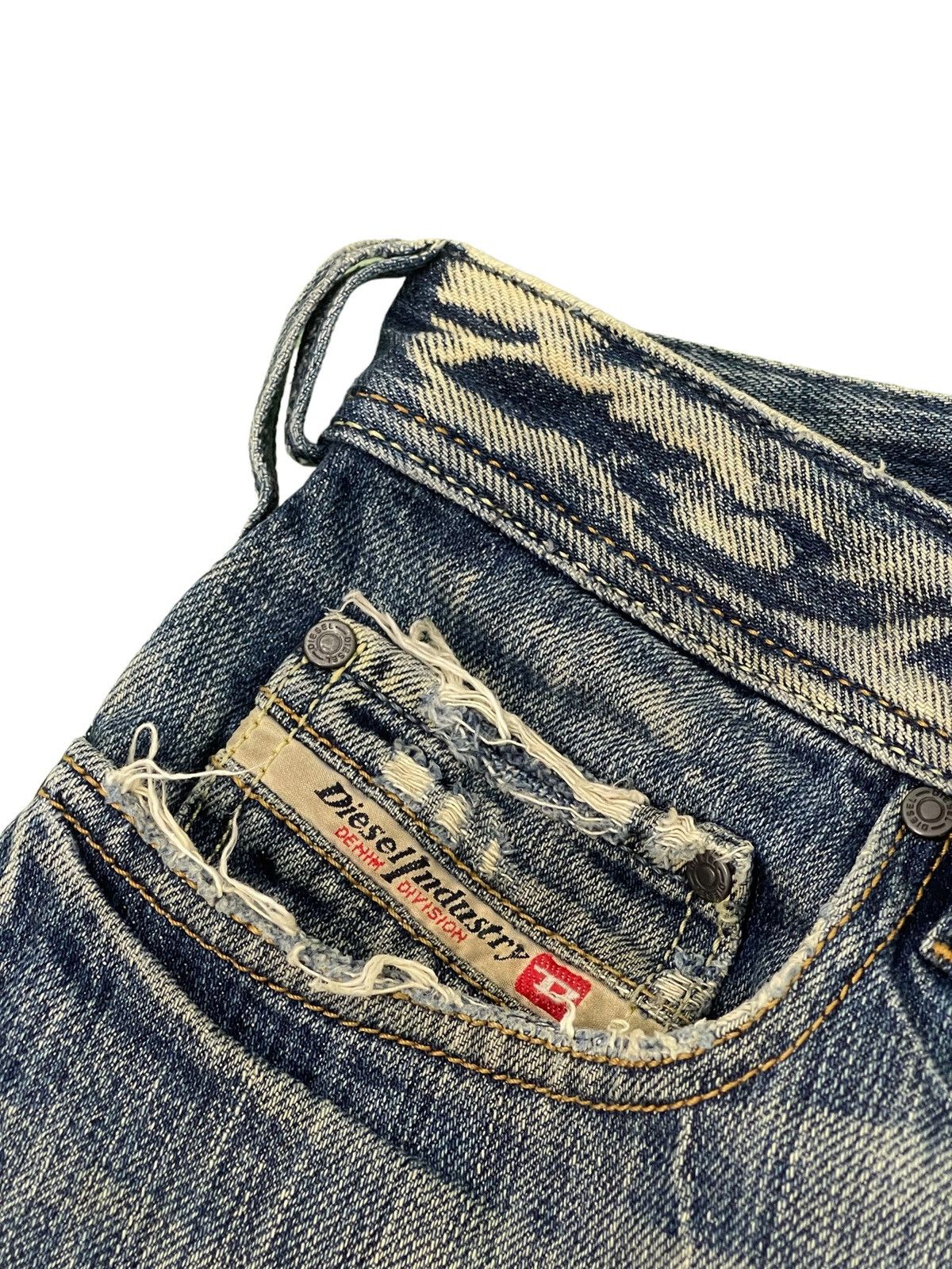 Diesel Flare Jeans Diesel Italy Distress Acid Wash Boot Cut 3🟦8 Size US 31 - 9 Thumbnail