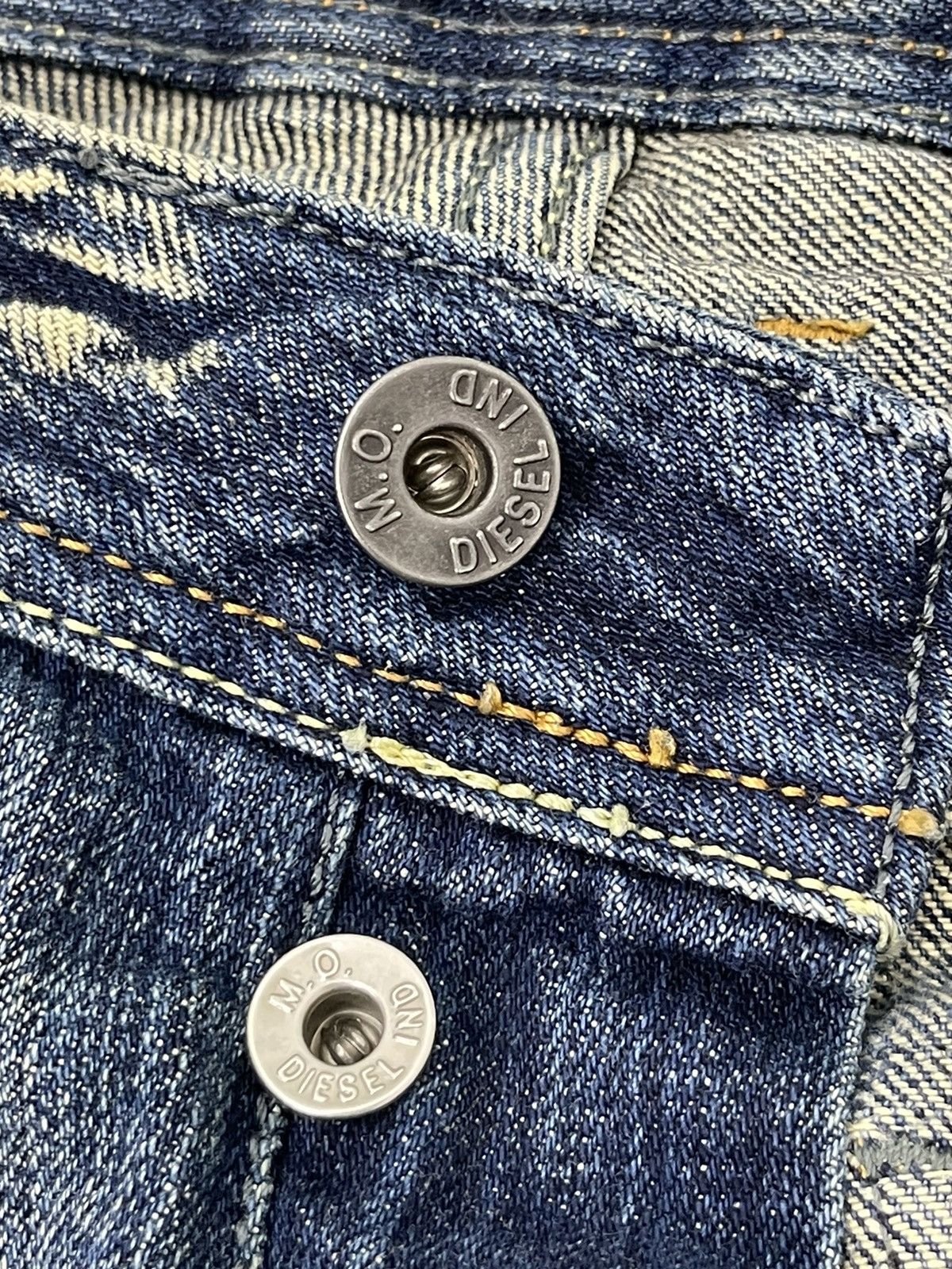 Diesel Flare Jeans Diesel Italy Distress Acid Wash Boot Cut 3🟦8 Size US 31 - 22 Thumbnail