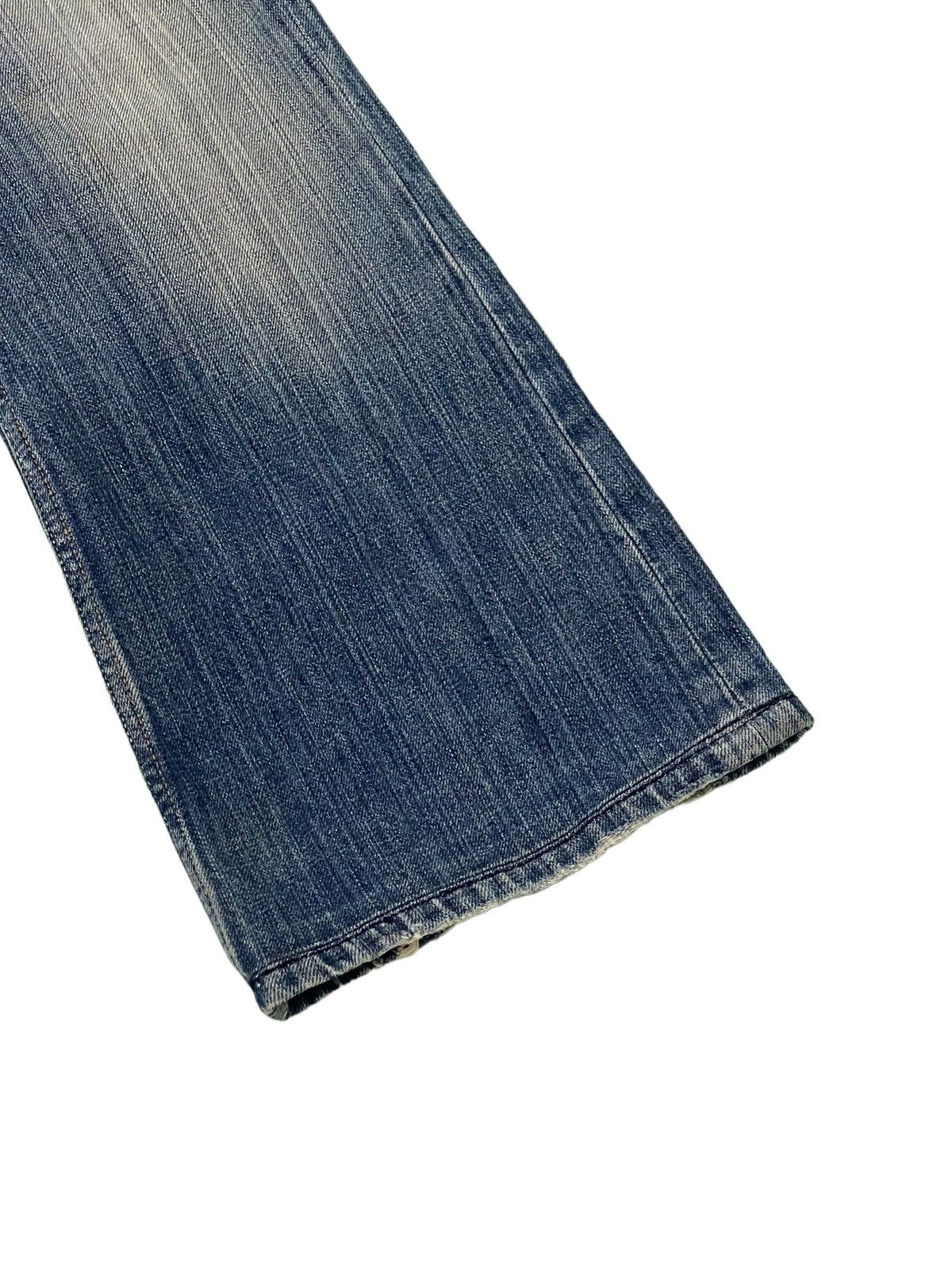 Diesel Flare Jeans Diesel Italy Distress Acid Wash Boot Cut 3🟦8 Size US 31 - 4 Thumbnail