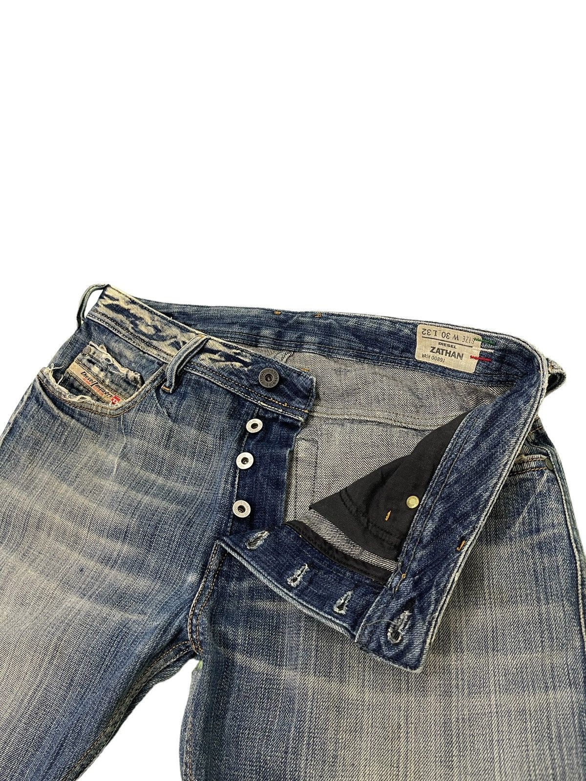 Diesel Flare Jeans Diesel Italy Distress Acid Wash Boot Cut 3🟦8 Size US 31 - 10 Thumbnail