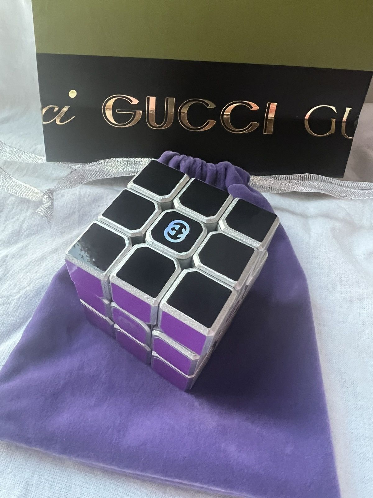 Gucci 🔥 Rare! Luxury Gucci 100th Annivery VIP gift Rubik’s Cube Size ONE SIZE - 3 Thumbnail