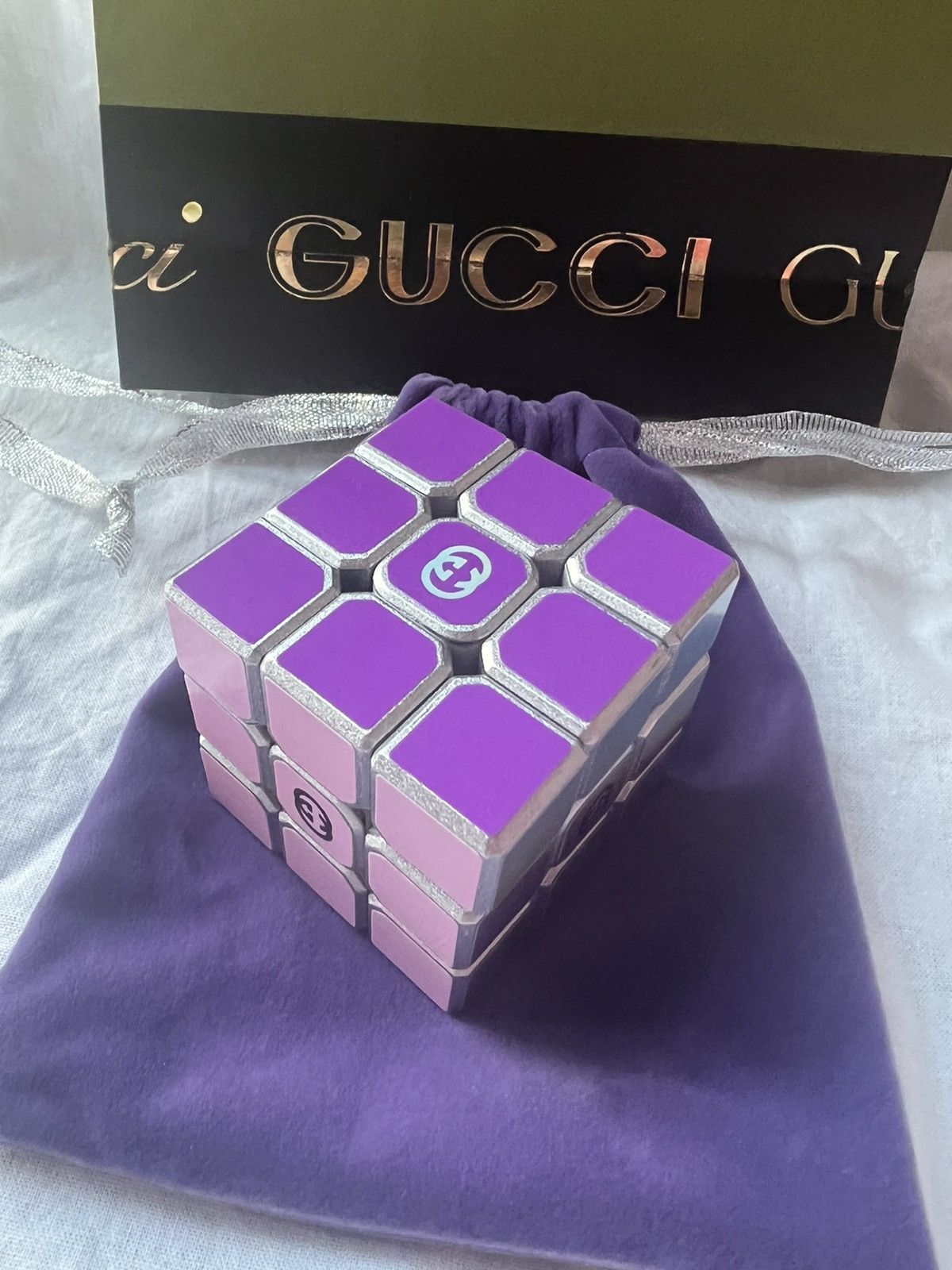Gucci 🔥 Rare! Luxury Gucci 100th Annivery VIP gift Rubik’s Cube Size ONE SIZE - 5 Thumbnail