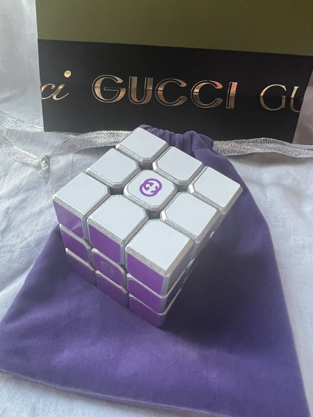 Gucci 🔥 Rare! Luxury Gucci 100th Annivery VIP gift Rubik’s Cube Size ONE SIZE - 4 Thumbnail