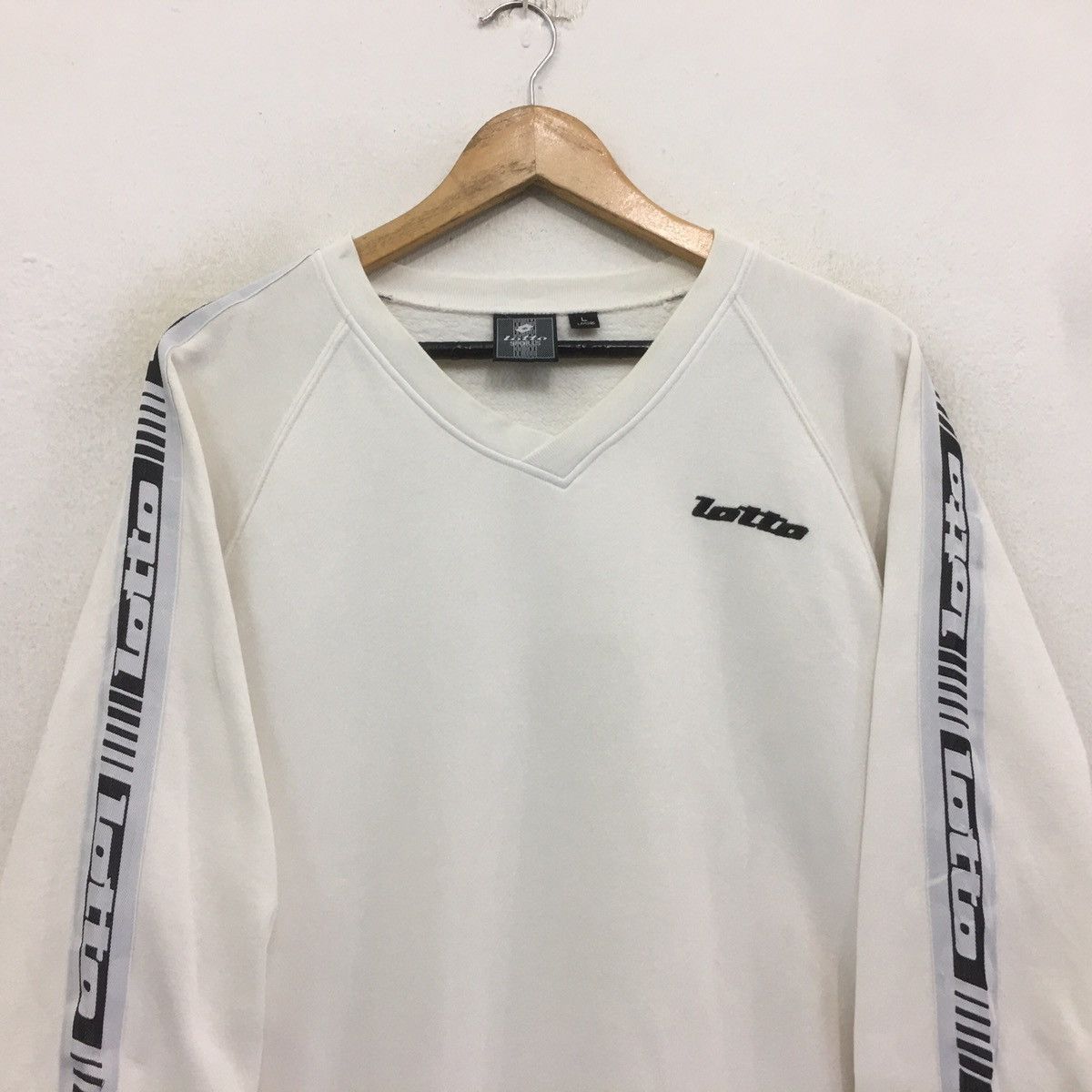 Lotto Sport × Vintage Lotto Sweatshirt Biglogo Spellout Lotto Side Tape Design Size US L / EU 52-54 / 3 - 2 Thumbnail