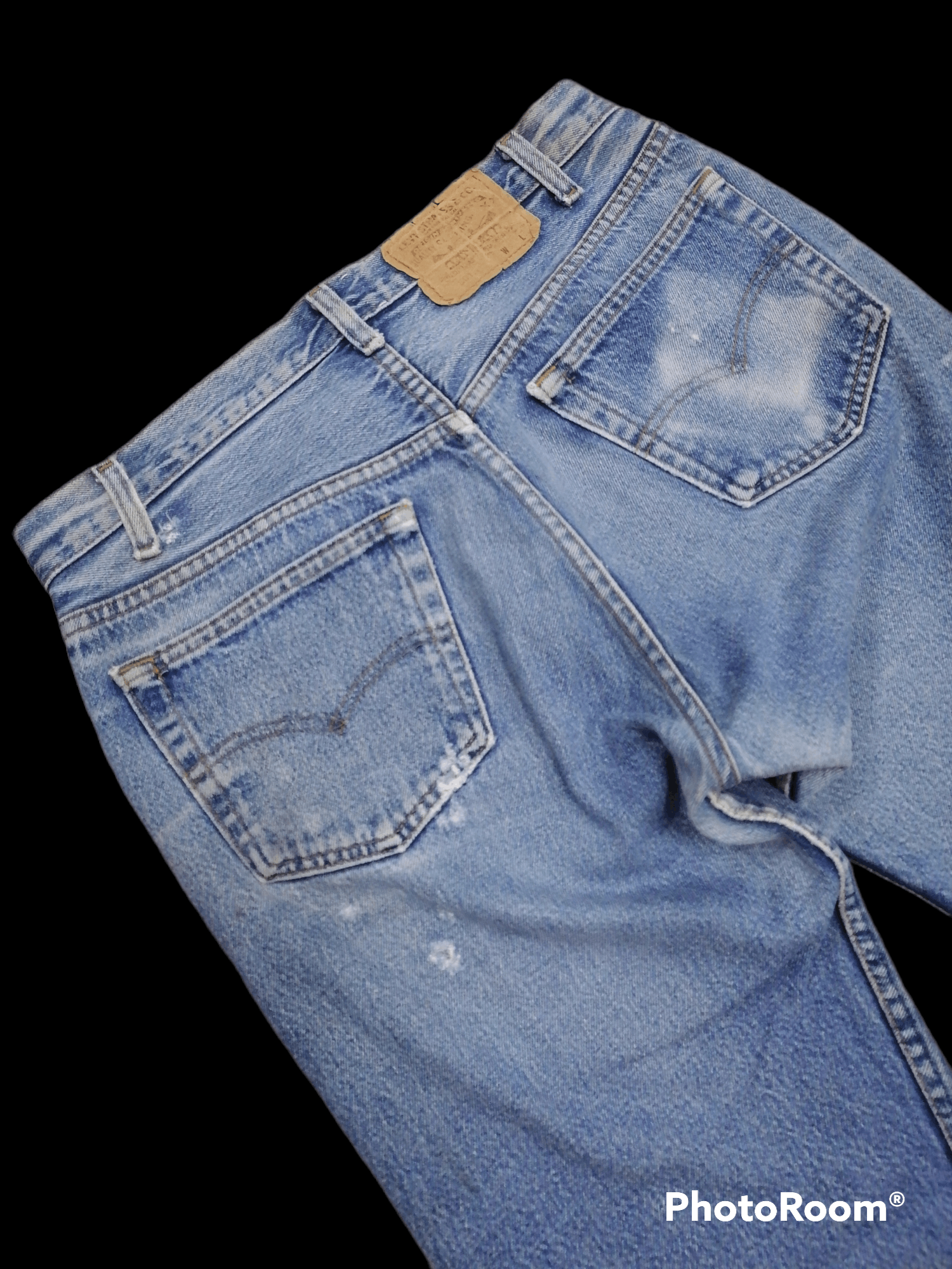 Levi's Vintage Clothing Vintage 80s Levi's 501 Peace Printed Denim Jeans Size US 31 - 5 Thumbnail