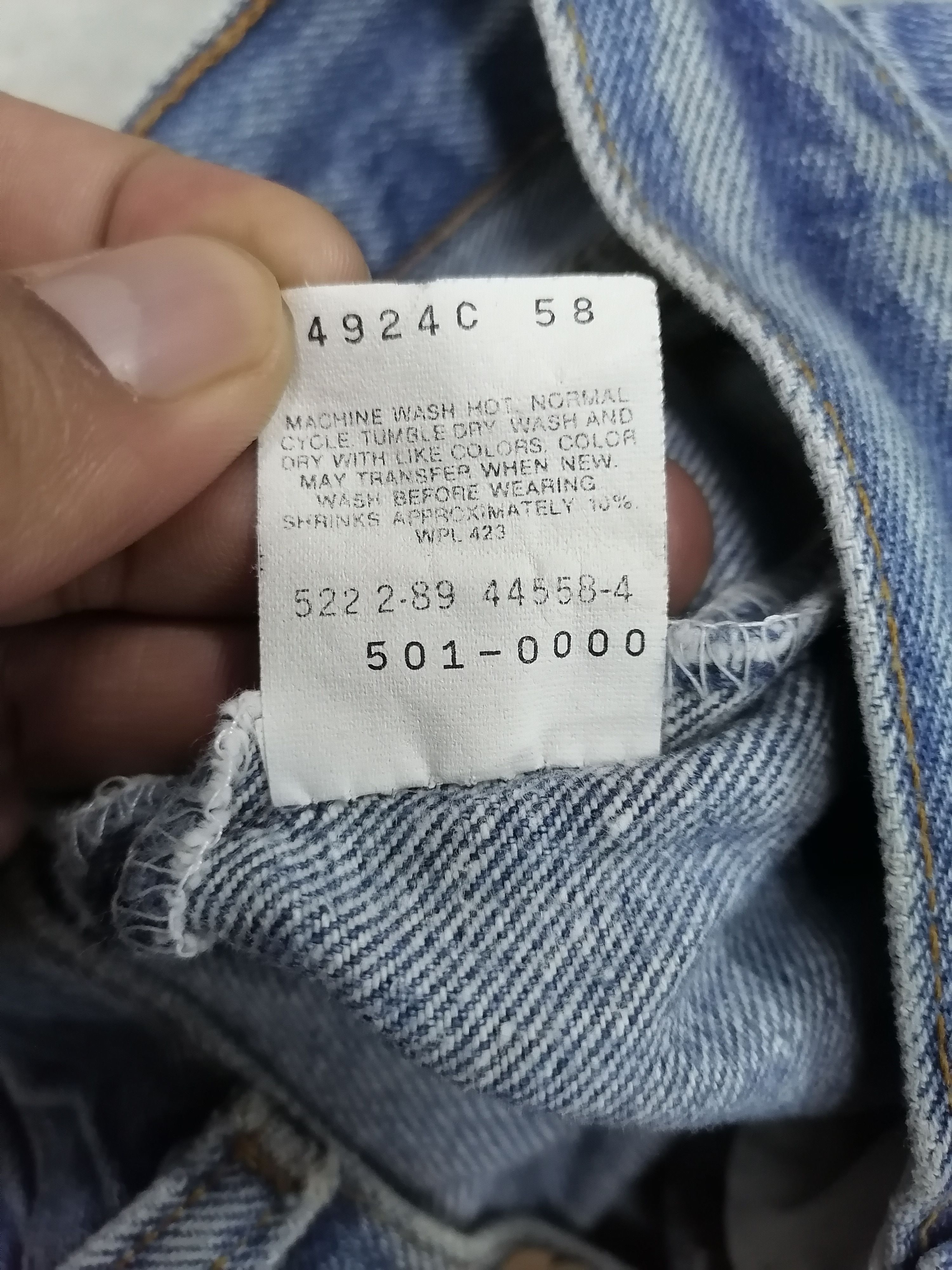 Levi's Vintage Clothing Vintage 80s Levi's 501 Peace Printed Denim Jeans Size US 31 - 9 Thumbnail