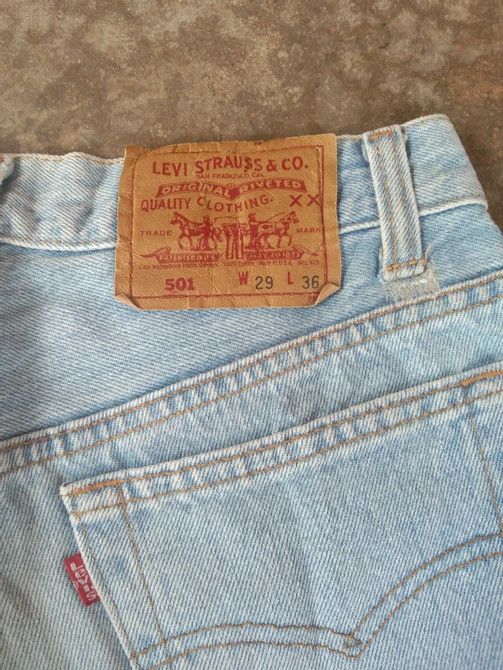 Levi's × Vintage 1991 Vintage Levi's 501 Made In USA Distressed Jeans 27x29 Size US 27 - 3 Thumbnail