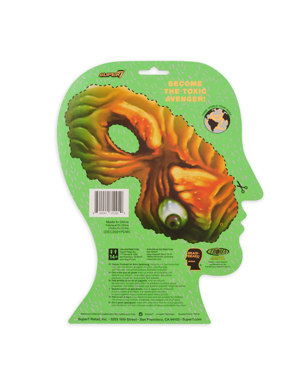 Brain Dead Brain Dead x Super7 Toxic Avenger Re-Action Figure in Green Size ONE SIZE - 3 Thumbnail