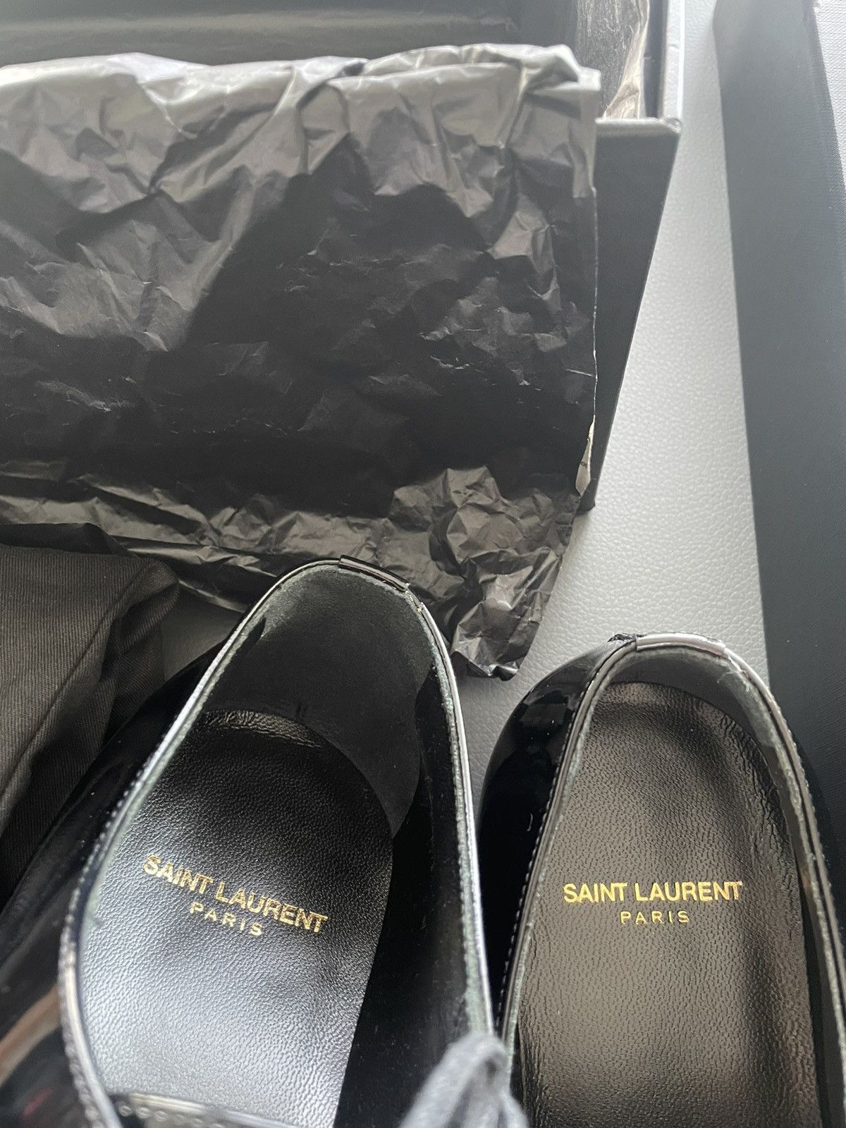Hedi Slimane × Saint Laurent Paris × Yves Saint Laurent Brand New Super Runway Limited Edition Leather Lace-up Shoes Size US 10 / EU 43 - 13 Thumbnail