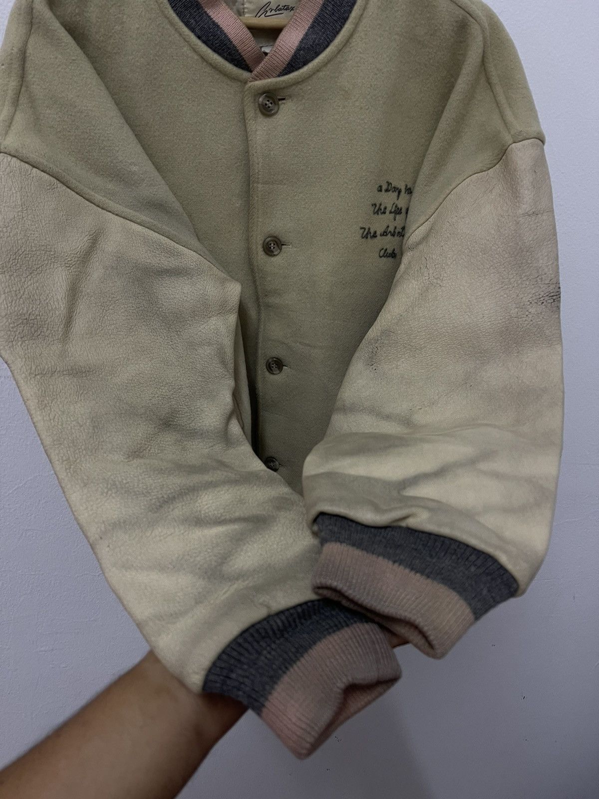 Vintage Vintage Arbatax Spell Out Sleeve Varsity Jacket Size US XL / EU 56 / 4 - 10 Thumbnail