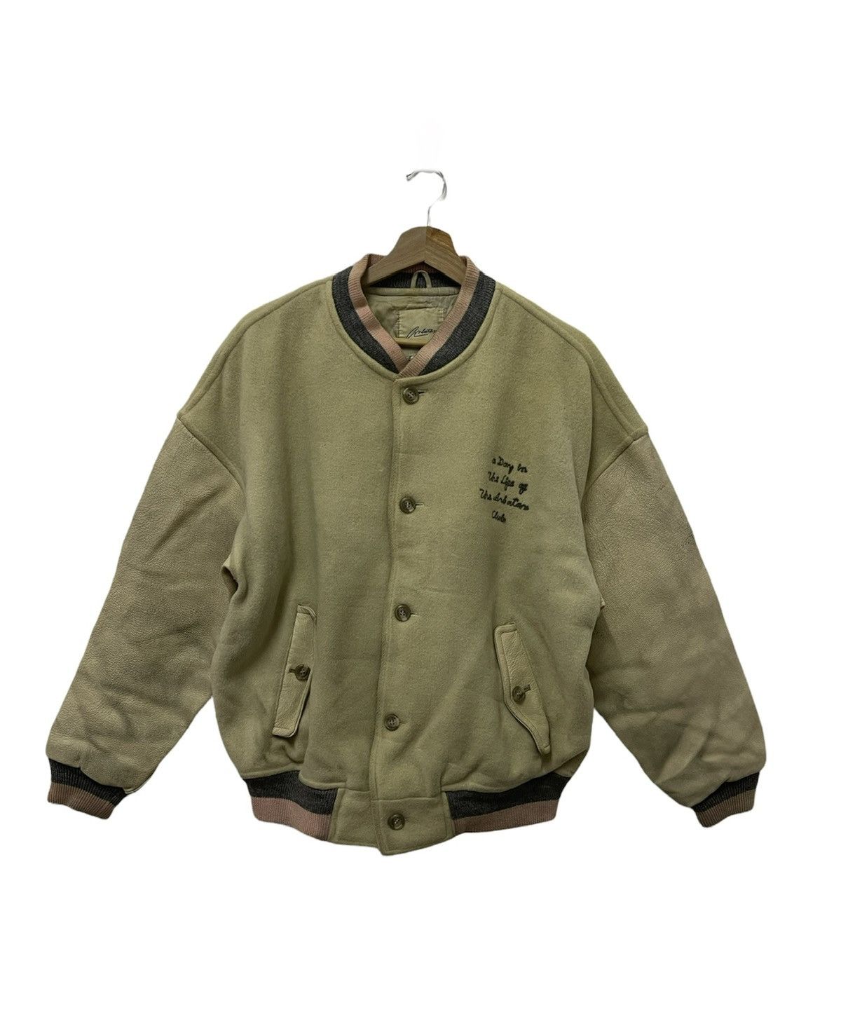 Vintage Vintage Arbatax Spell Out Sleeve Varsity Jacket Size US XL / EU 56 / 4 - 4 Thumbnail