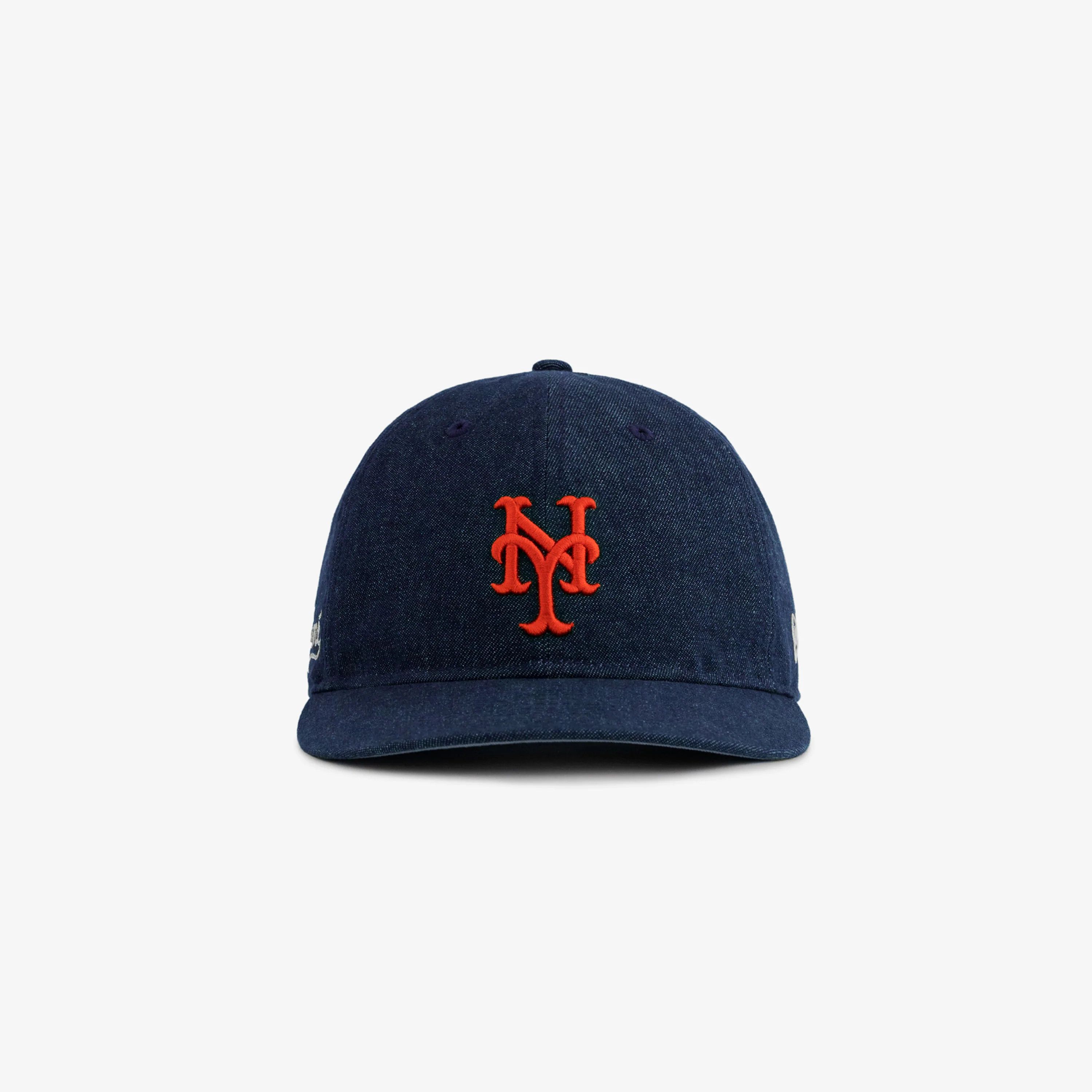 image of Aime Leon Dore New Era Mets Denim Hat Navy, Men's