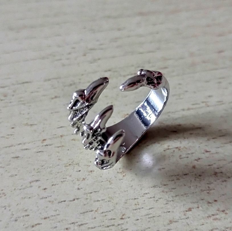 Vintage Punk Dinosaur Claw Silver Ring For Men and Women Rare | Grailed