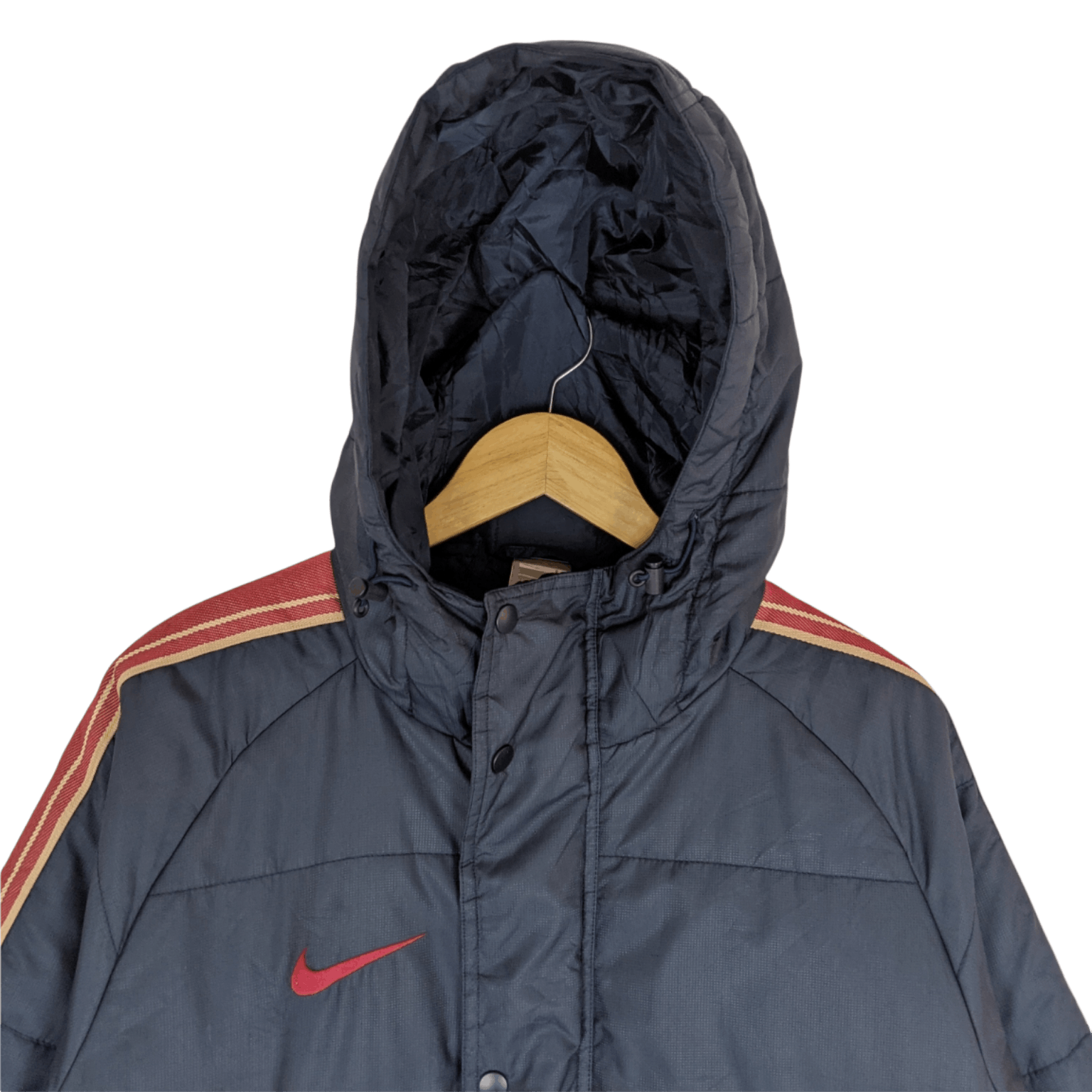 Nike NIKE Raincoat Parka Jacket Hoodie Size US L / EU 52-54 / 3 - 3 Thumbnail