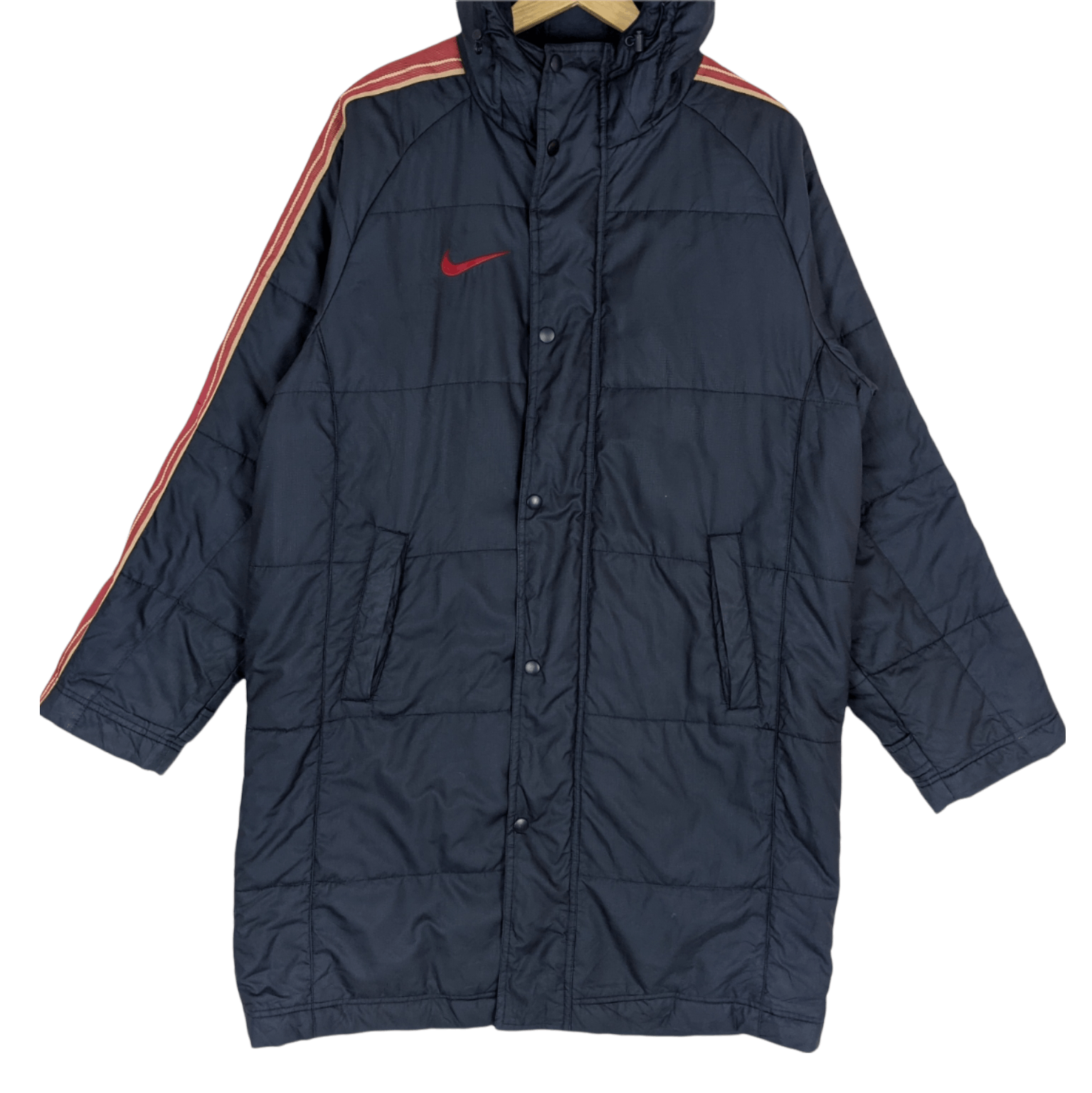 Nike NIKE Raincoat Parka Jacket Hoodie Size US L / EU 52-54 / 3 - 2 Thumbnail