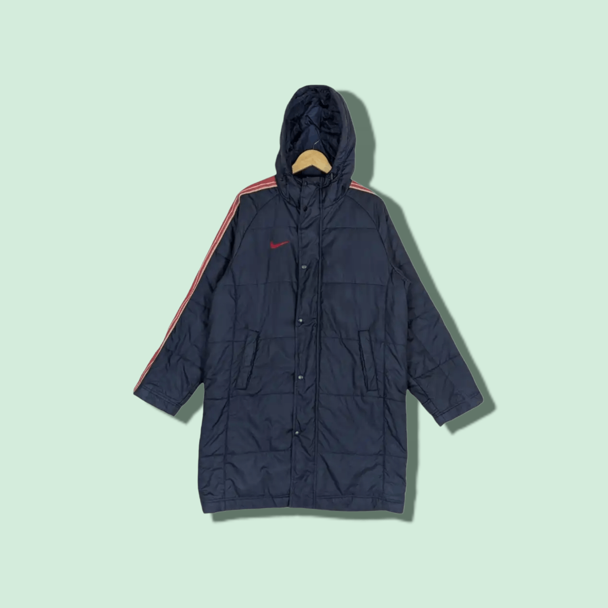 image of Nike Raincoat Parka Jacket Hoodie in Indigo, Men's (Size Large)