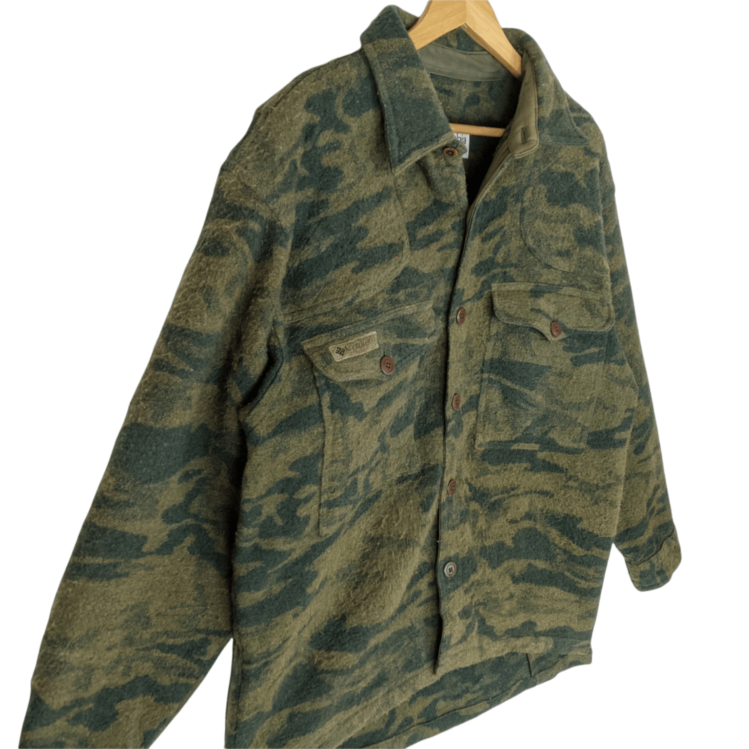 Columbia × Flannel Vintage COLUMBIA Sportswear Outdoor Camouflage Jacket Size US L / EU 52-54 / 3 - 3 Thumbnail