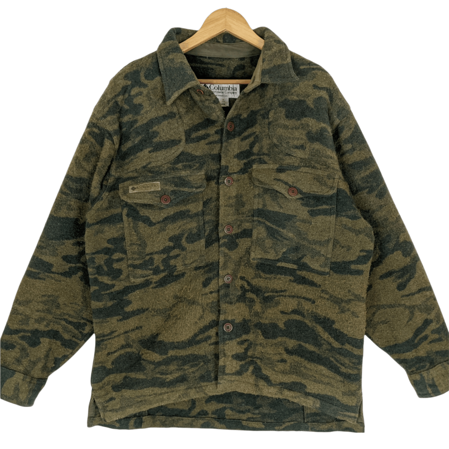 Columbia × Flannel Vintage COLUMBIA Sportswear Outdoor Camouflage Jacket Size US L / EU 52-54 / 3 - 2 Thumbnail