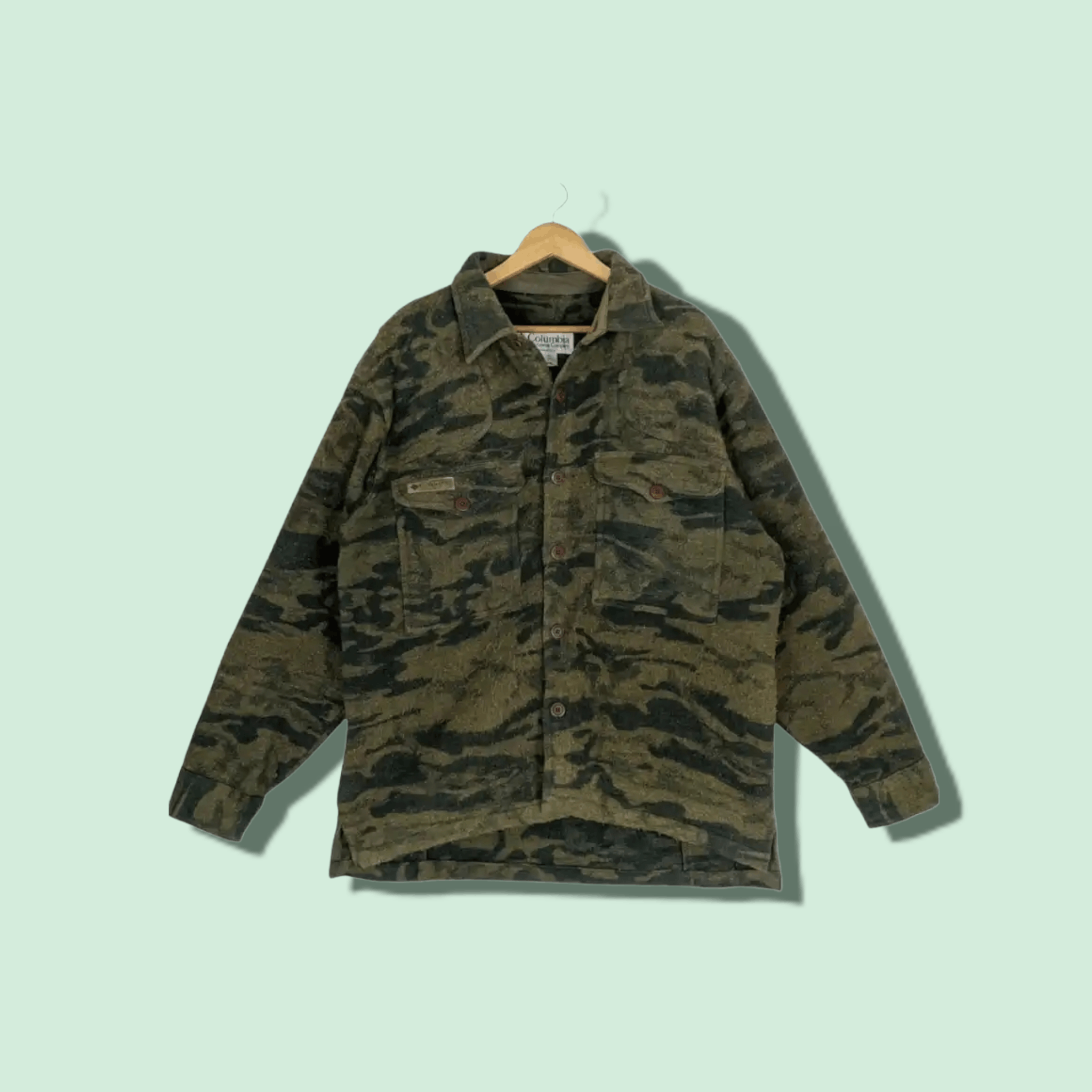 Columbia × Flannel Vintage COLUMBIA Sportswear Outdoor Camouflage Jacket Size US L / EU 52-54 / 3 - 1 Thumbnail