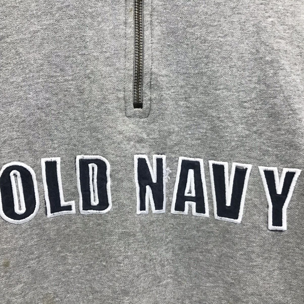 Old Navy Vintage Old Navy Sweatshirt Half Zip Biglogo Embroidery Size US M / EU 48-50 / 2 - 3 Thumbnail