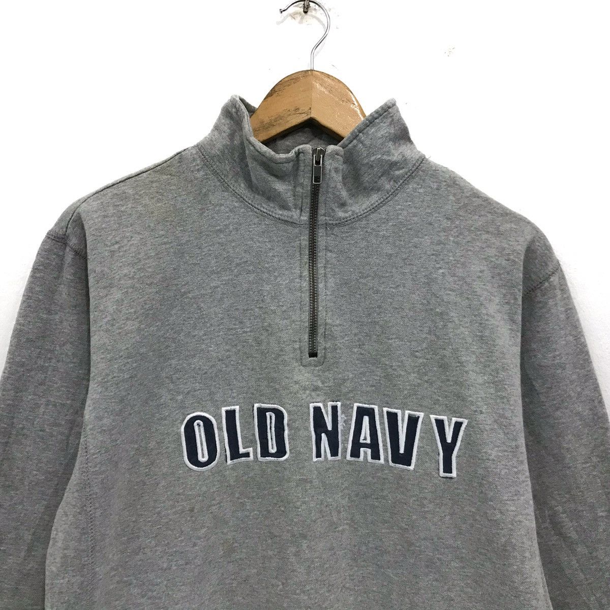 Old Navy Vintage Old Navy Sweatshirt Half Zip Biglogo Embroidery Size US M / EU 48-50 / 2 - 2 Thumbnail