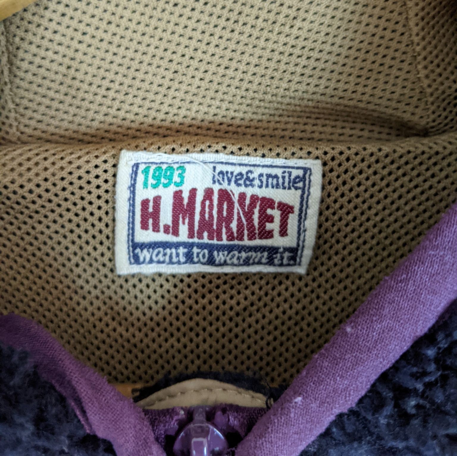 Japanese Brand × Vintage 90's HEART MARKET Fluffy Sherpa Jacket Hoodie Size US S / EU 44-46 / 1 - 9 Thumbnail