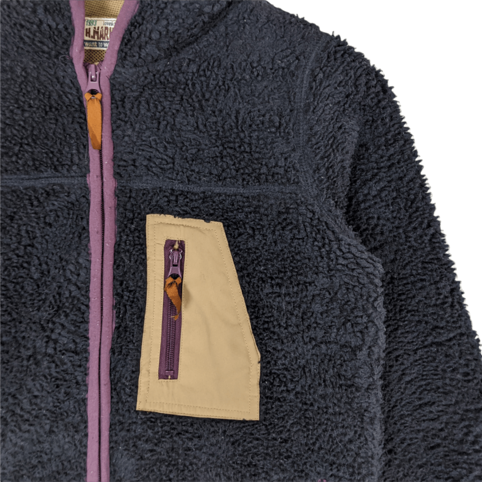 Japanese Brand × Vintage 90's HEART MARKET Fluffy Sherpa Jacket Hoodie Size US S / EU 44-46 / 1 - 5 Thumbnail